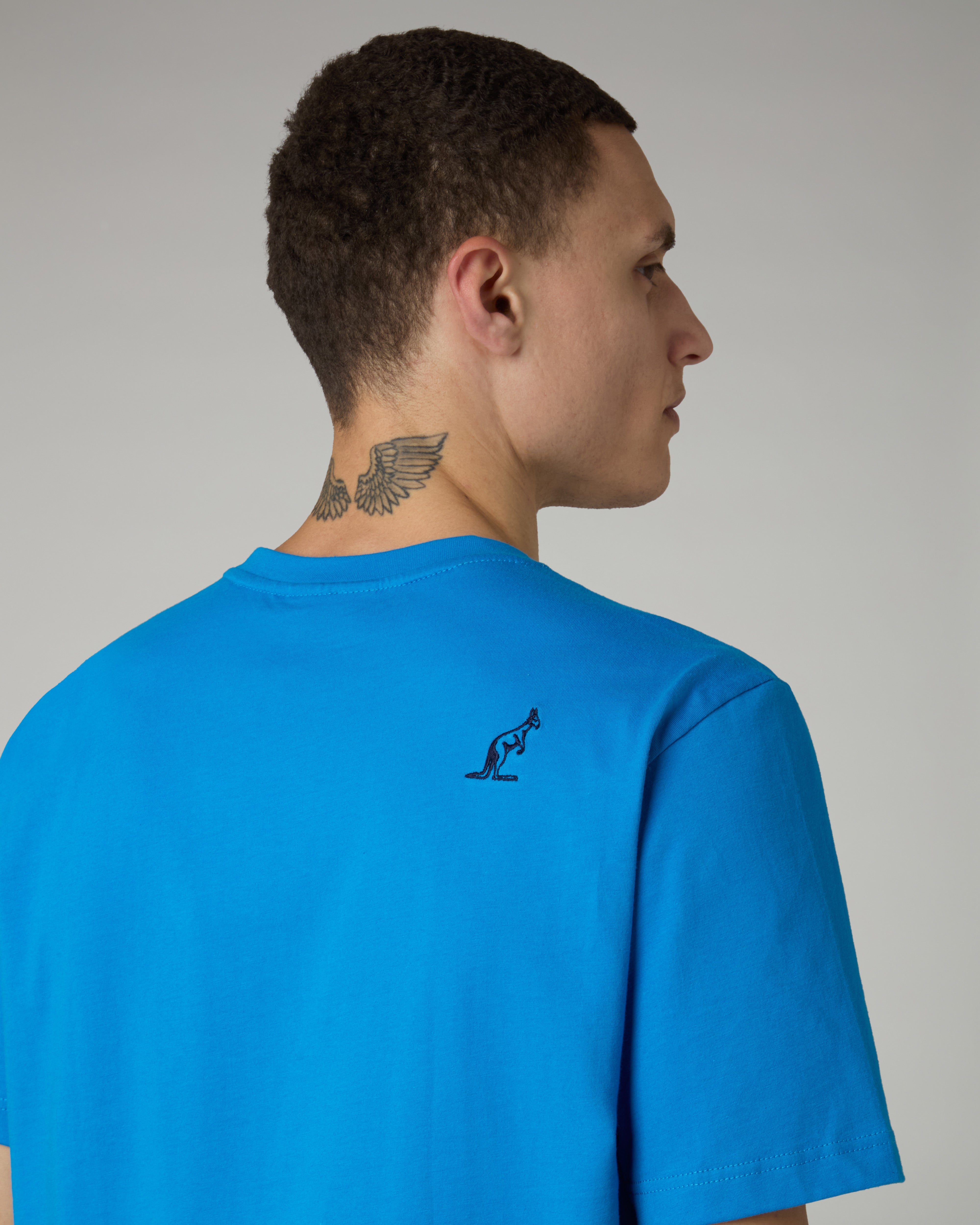 australian-pocket-t-shirt-maglia-cotone-blu-capri-con-tasca image 5