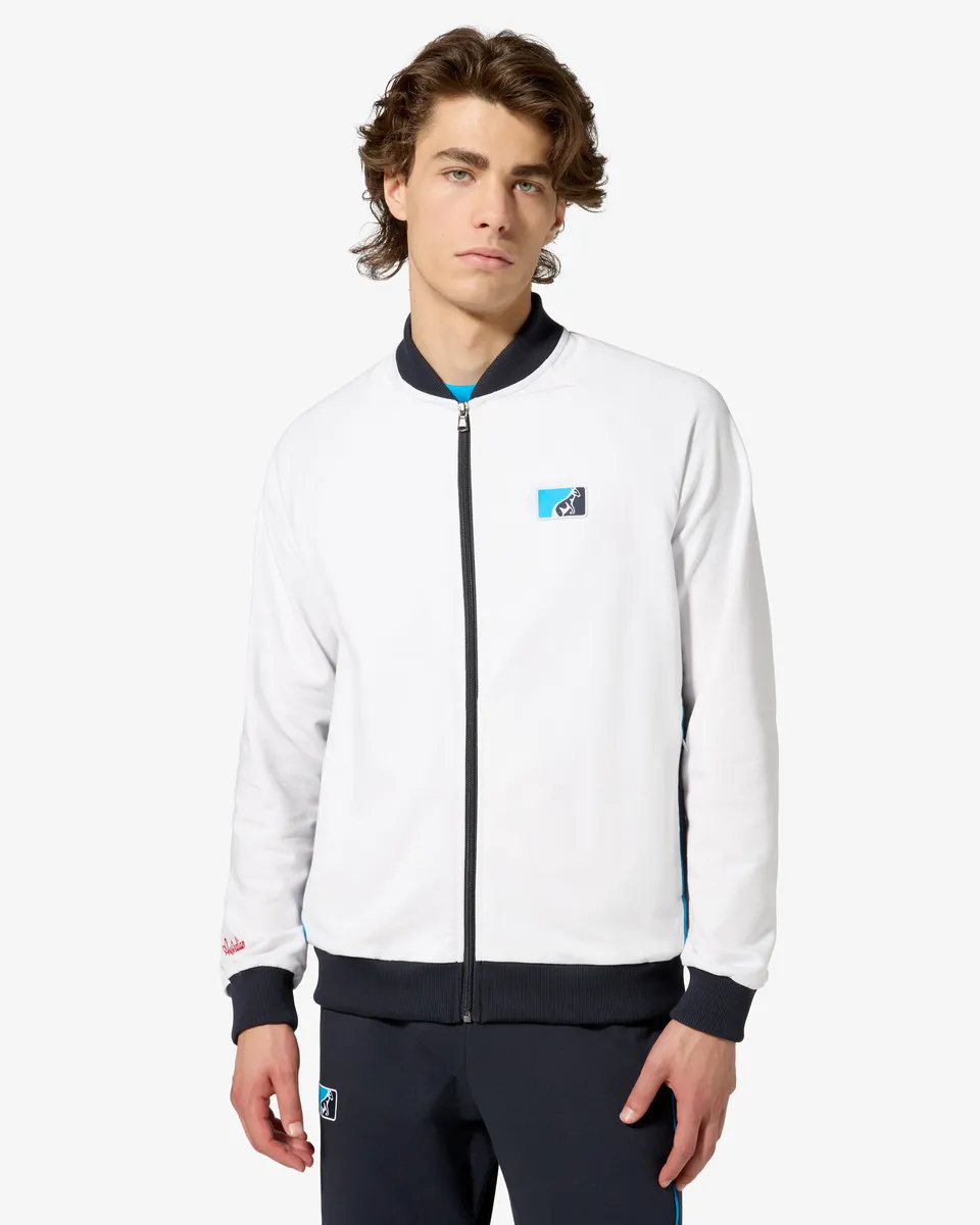 australian-league-track-jacket-felpa-bianca-full-zip image 1