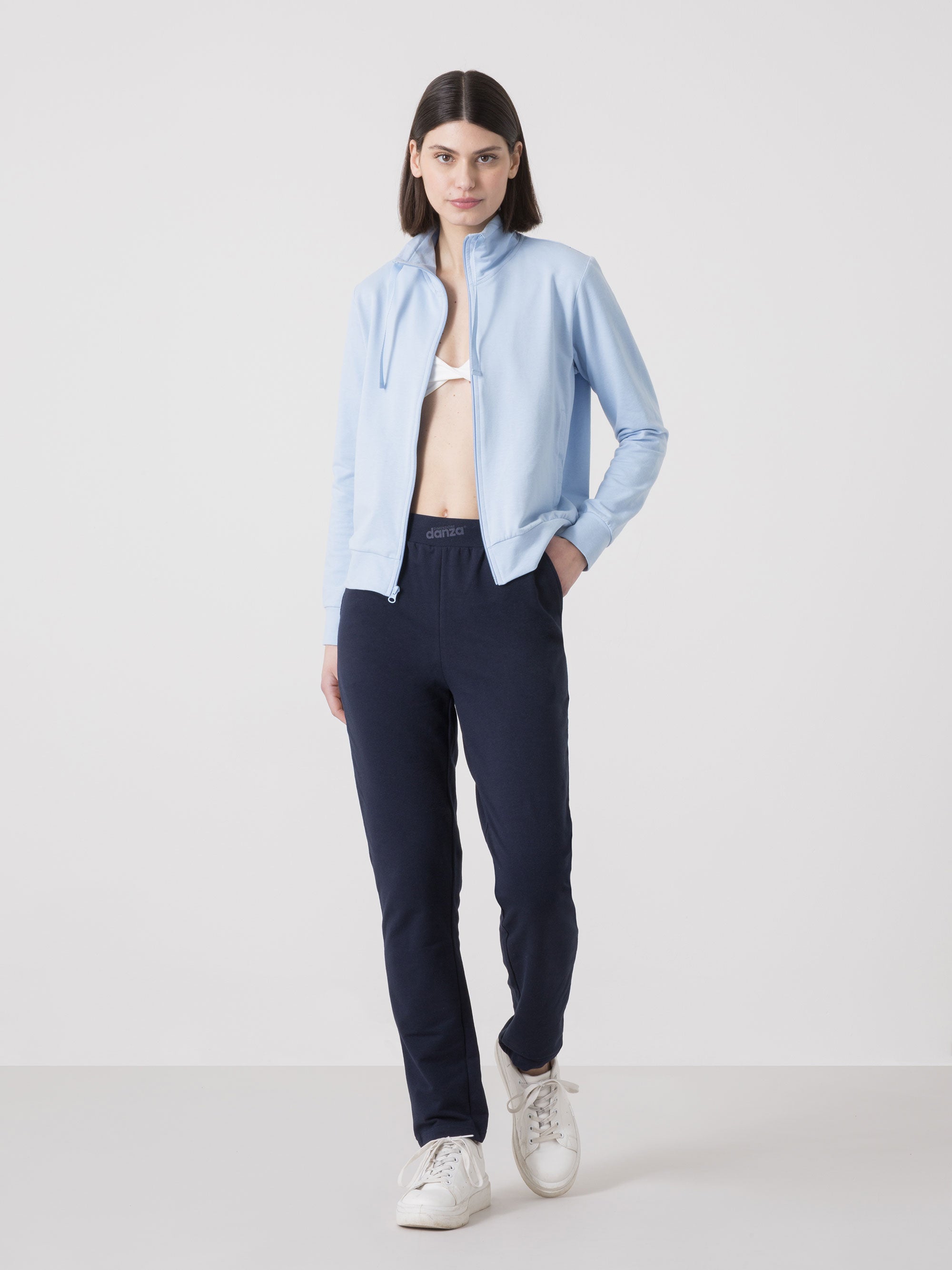dimensione-danza-felpa-full-zip-con-collo-alto-regolabile-felpa-donna image 2