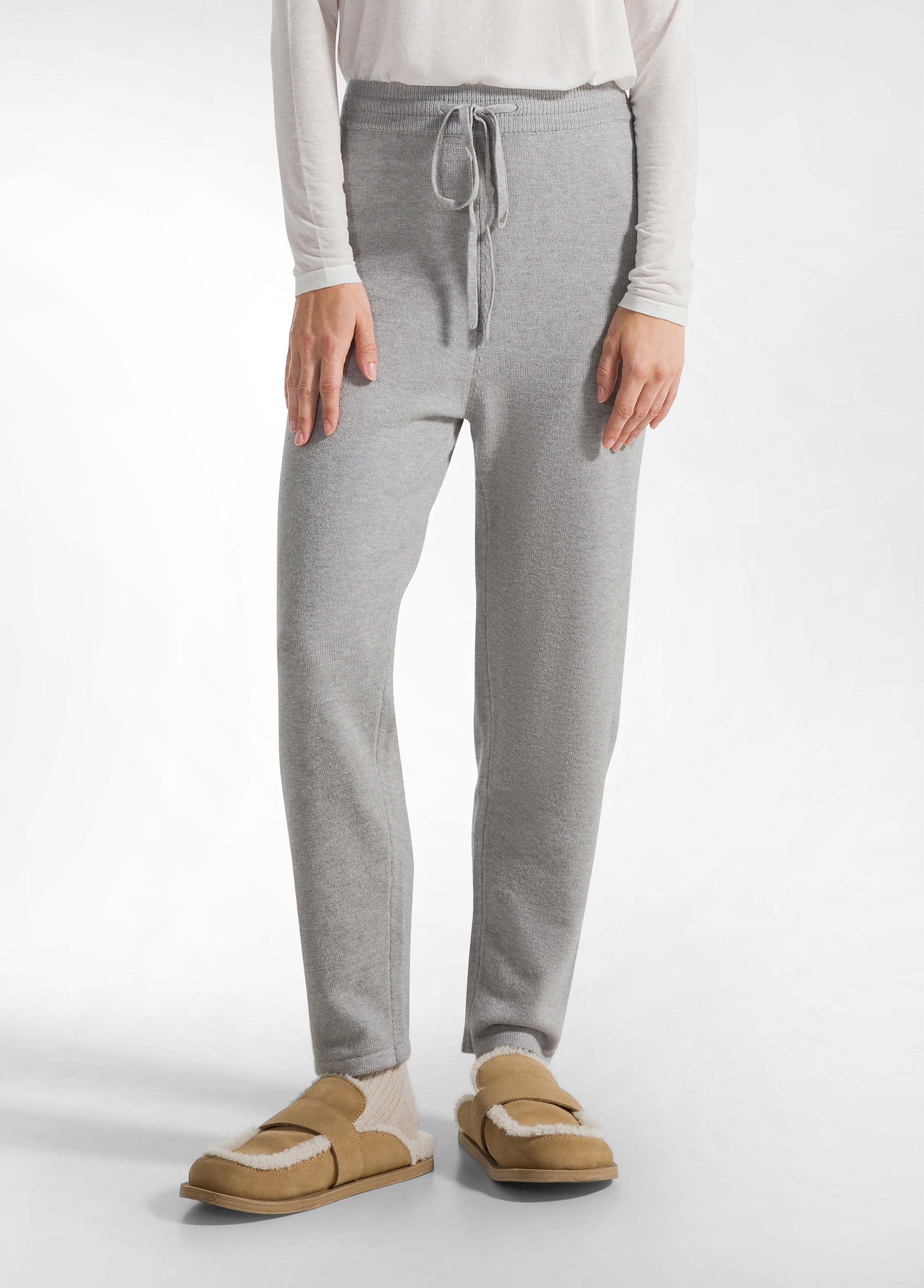 deha-jogger-a-maglia-grigio-donna-comfort image 2