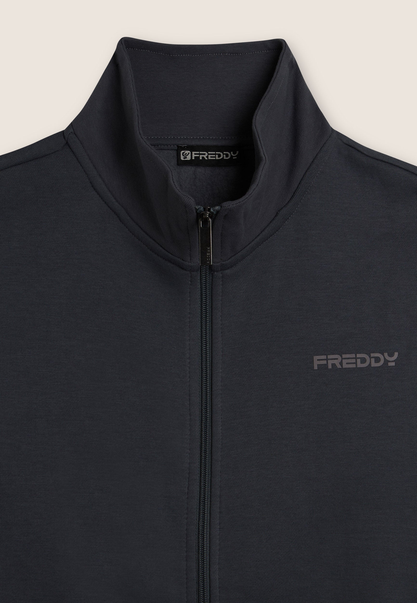 freddy-tuta-uomo-full-zip-felpa-garzata-collo-alto-gamba-dritta image 6