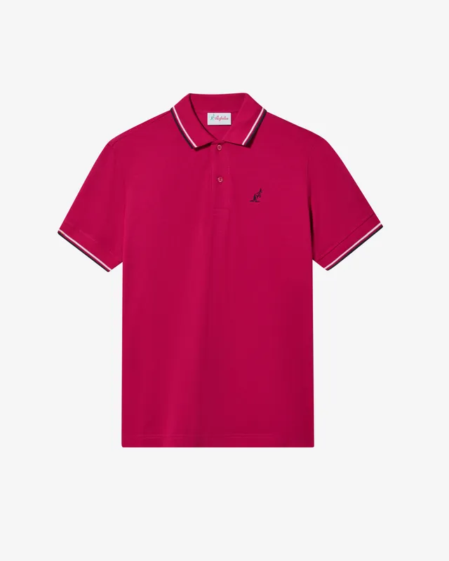 australian-2-stripes-polo-shirt-in-piquet-elasticizzato-slim-fit image 1