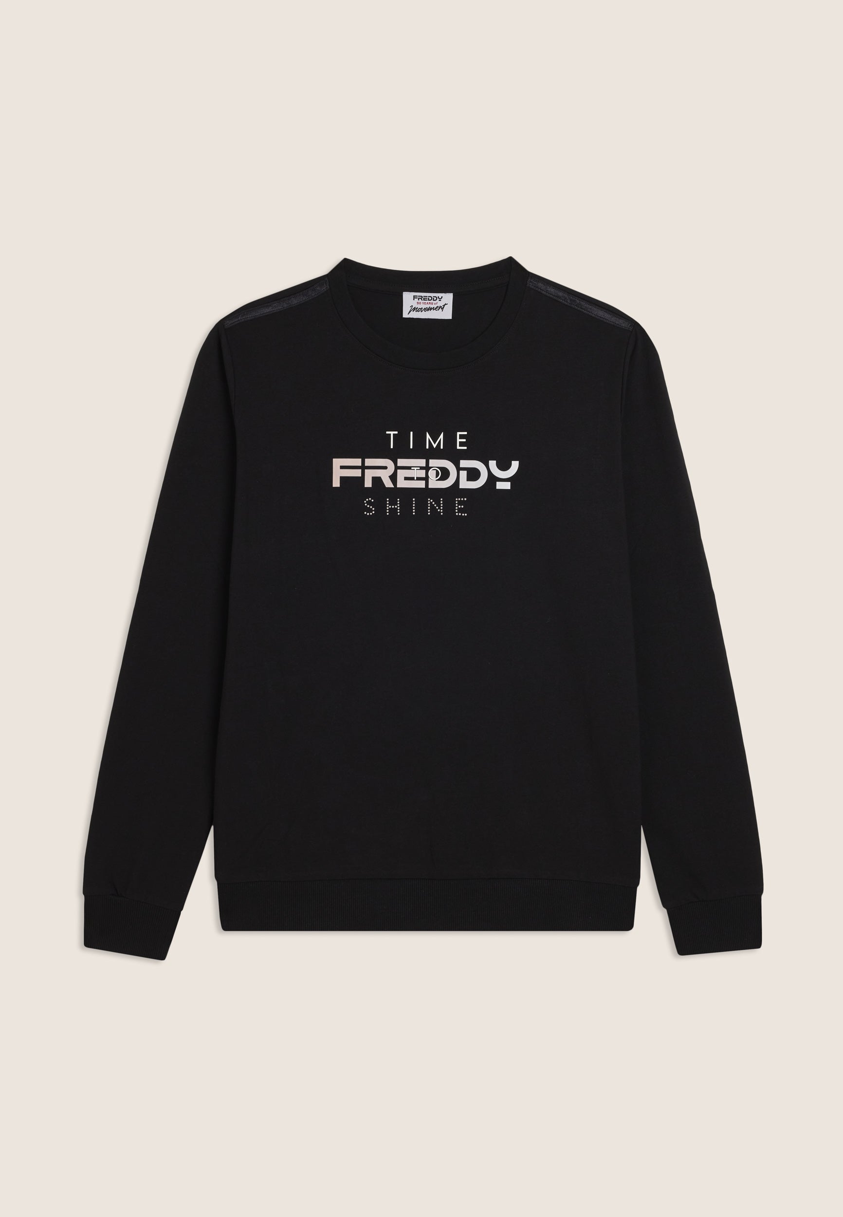freddy-felpa-girocollo-time-shine-con-logo-olografico image 5