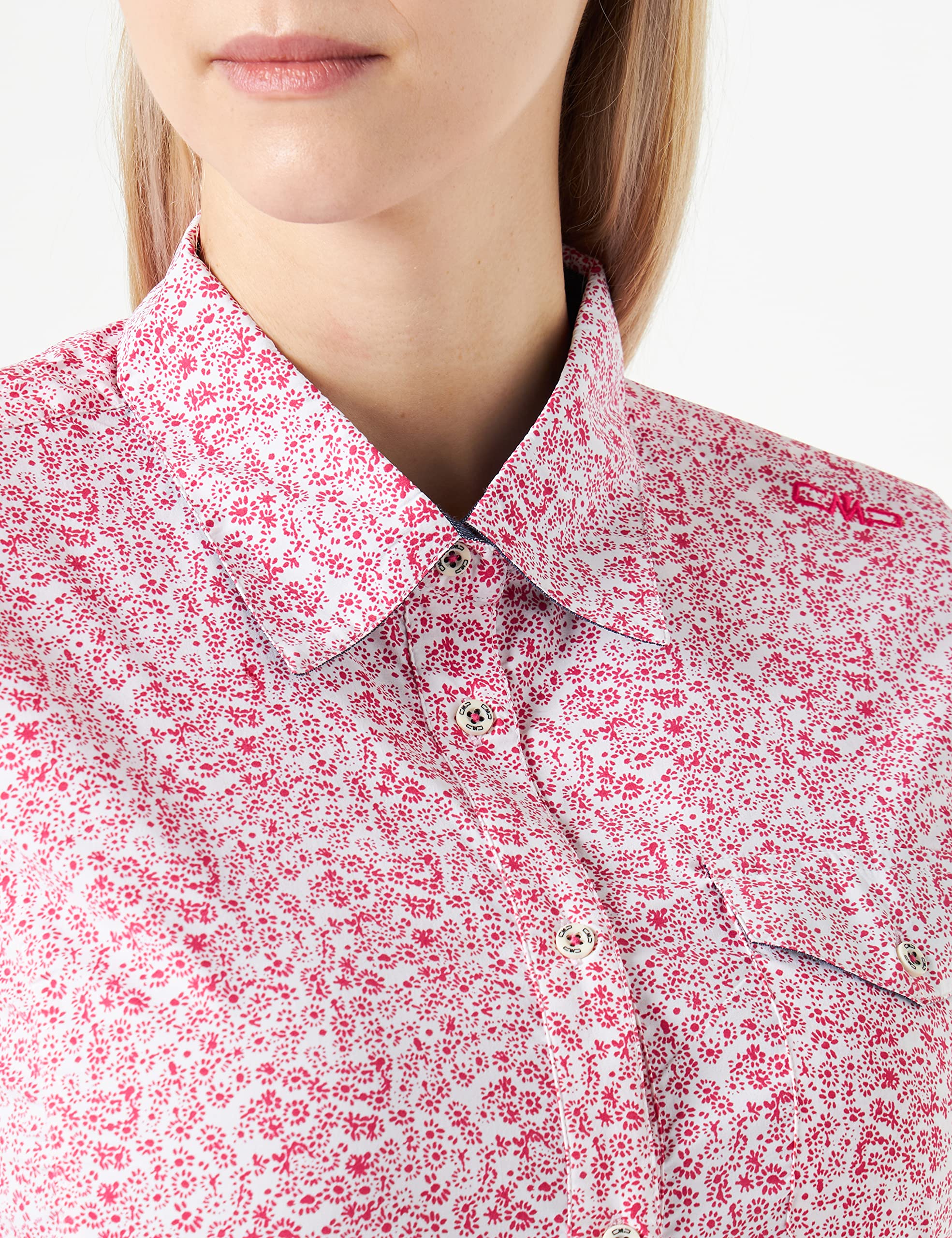 cmp-camicia-elasticizzata-maniche-corte-donna-b-gesso-ibisco-44 image 2