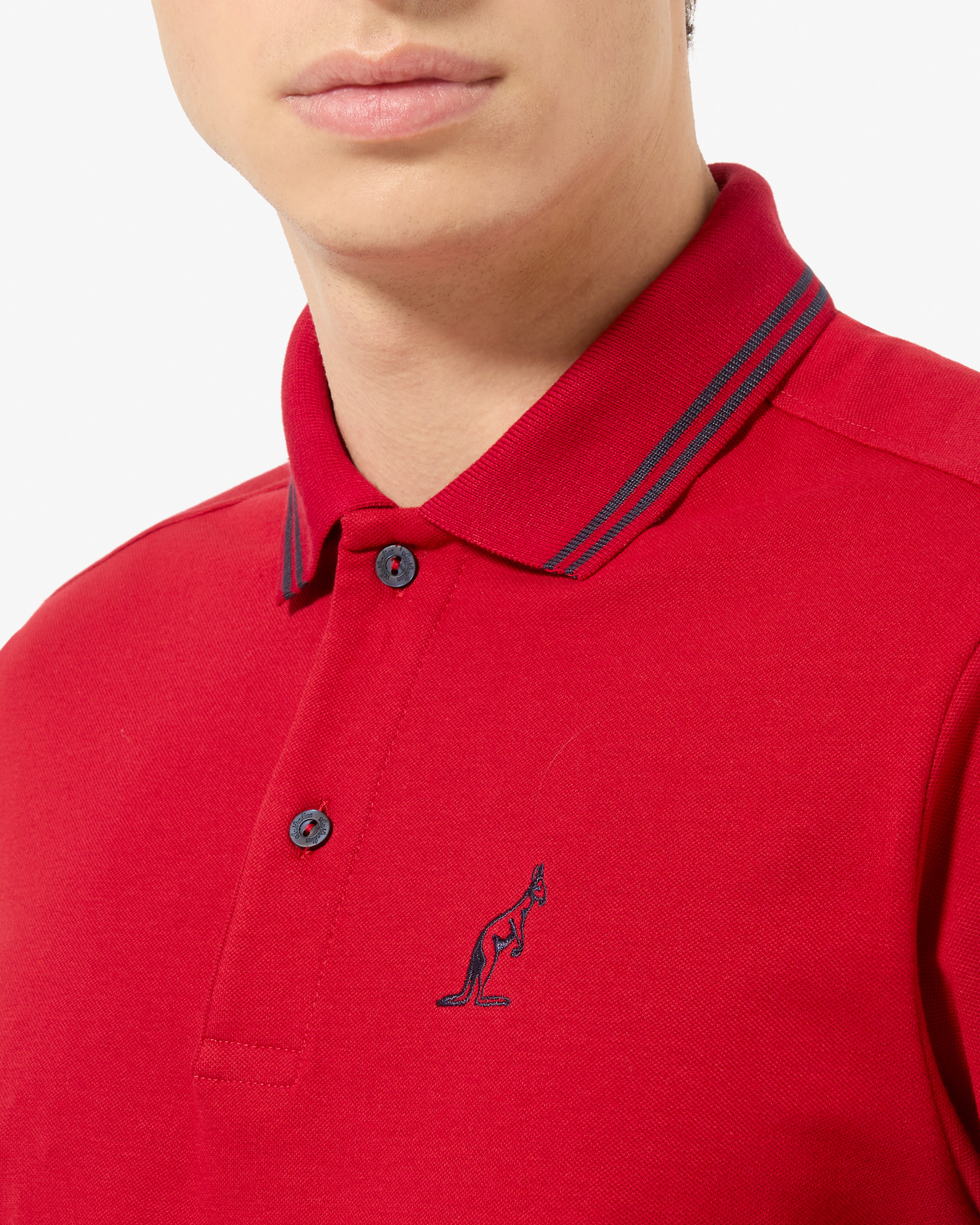 australian-dna-polo-shirt-heritage-polo-piquet-rosso-intenso image 4