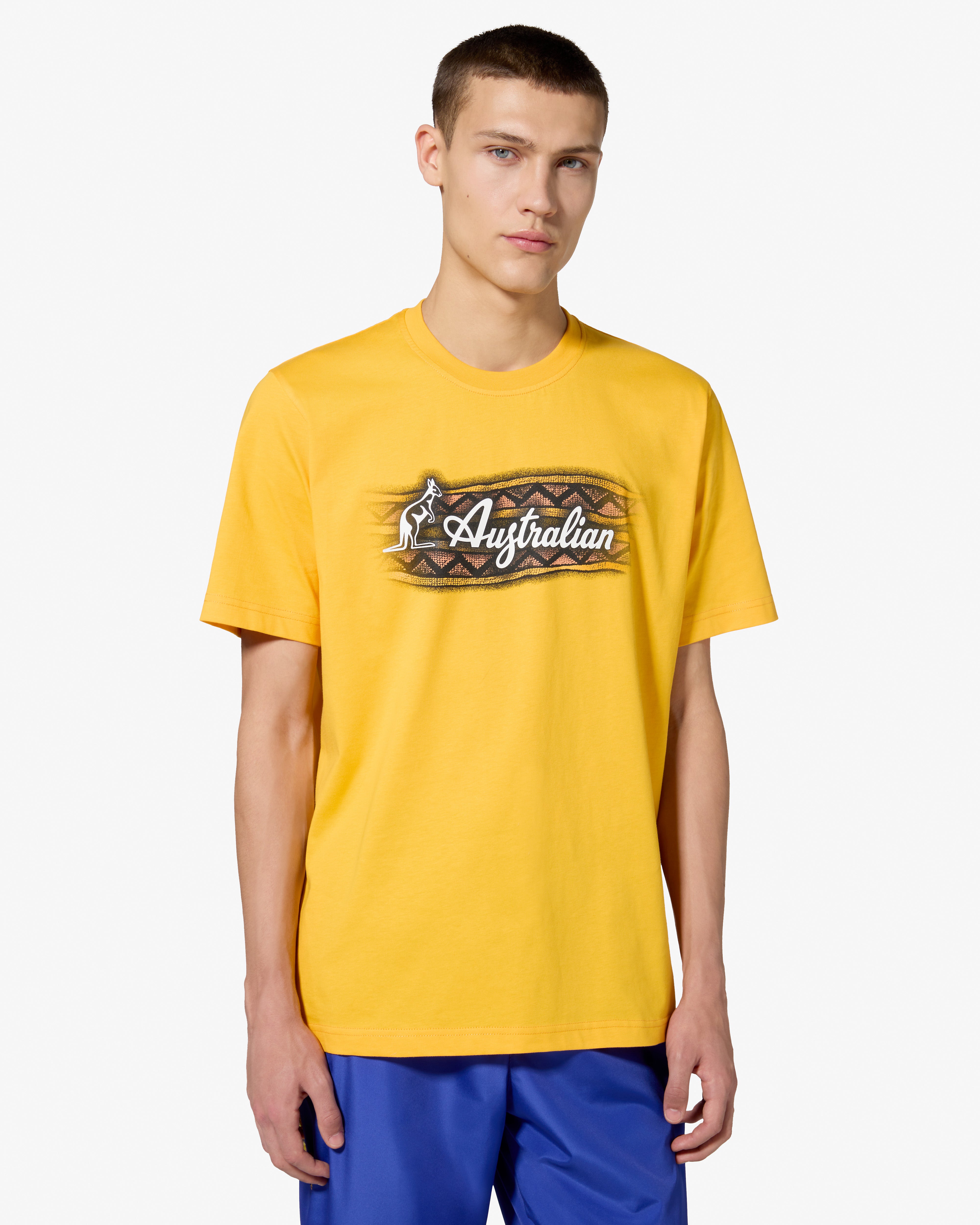 australian-mistero-t-shirt-in-cotone-stampa-serigrafica-regular-fit image 1
