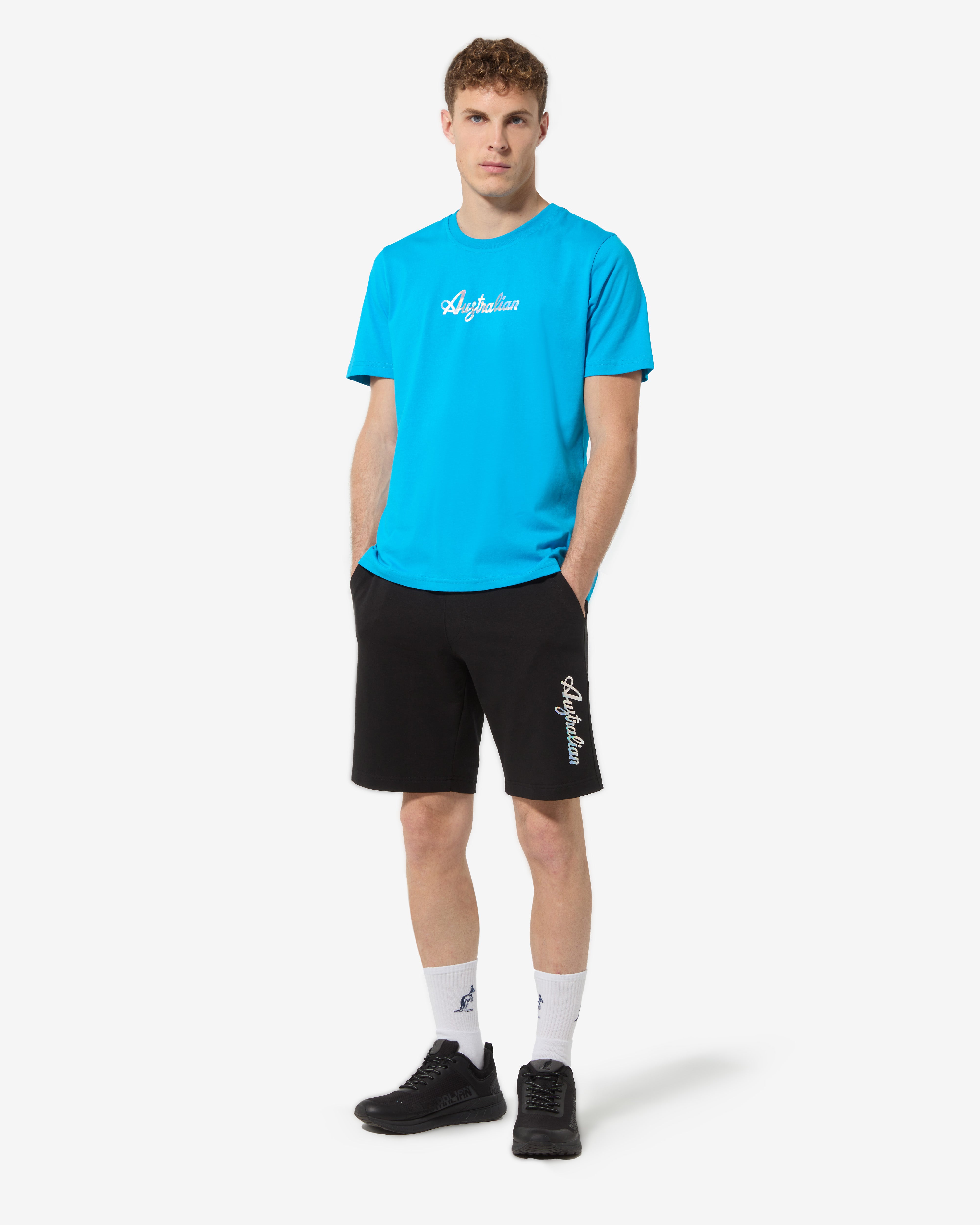 australian-urban-short-nero-short-felpa-elasticizzata image 2