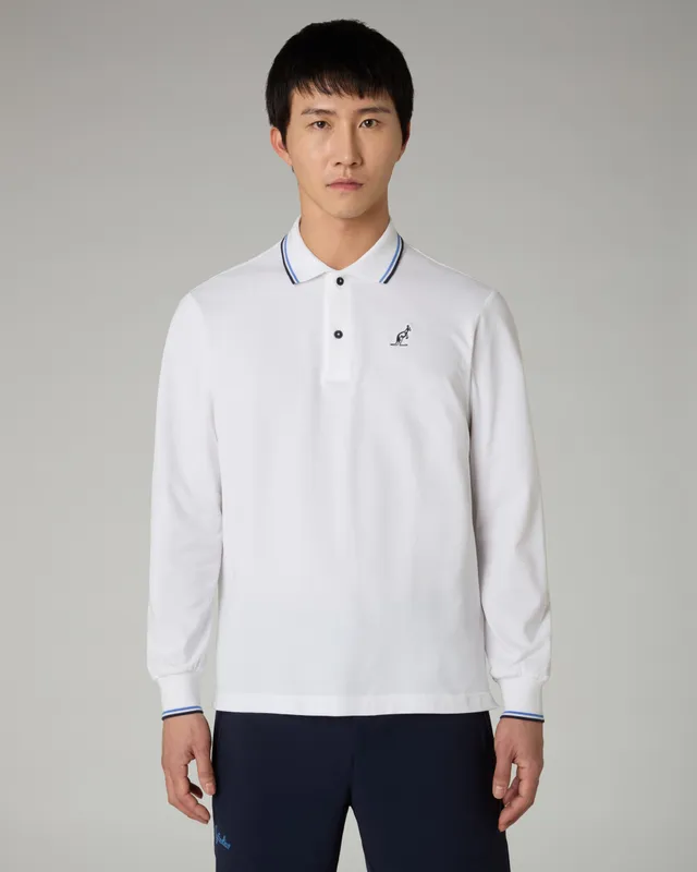 australian-long-sleeves-polo-shirt-manica-lunga-piquet image 1