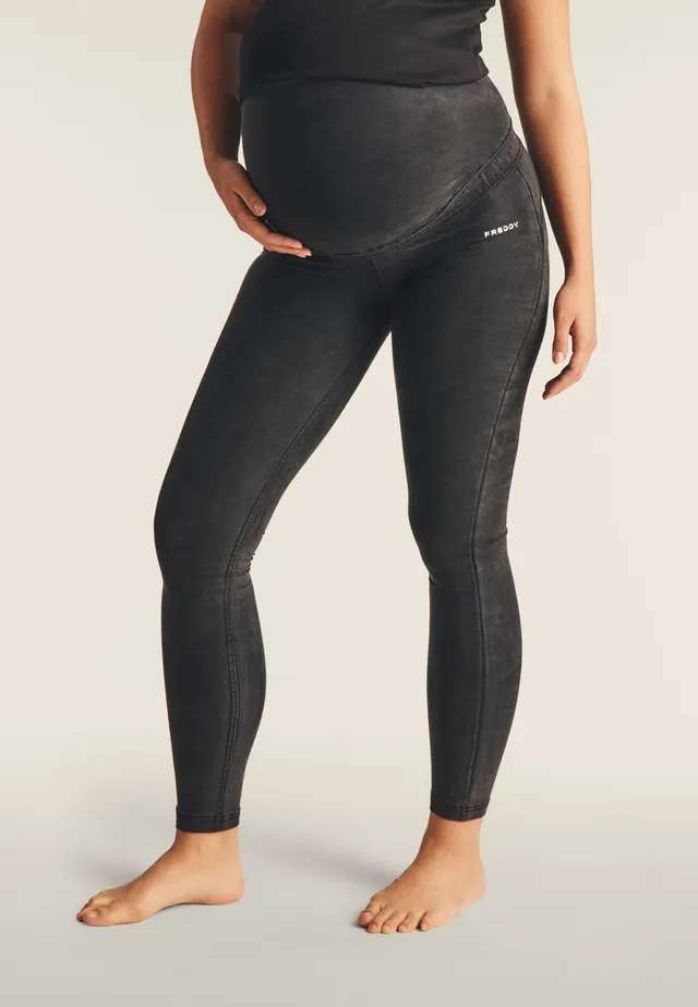freddy-wr-up-core-leggings-maternity-donna-in-tencel-effetto-denim image 1
