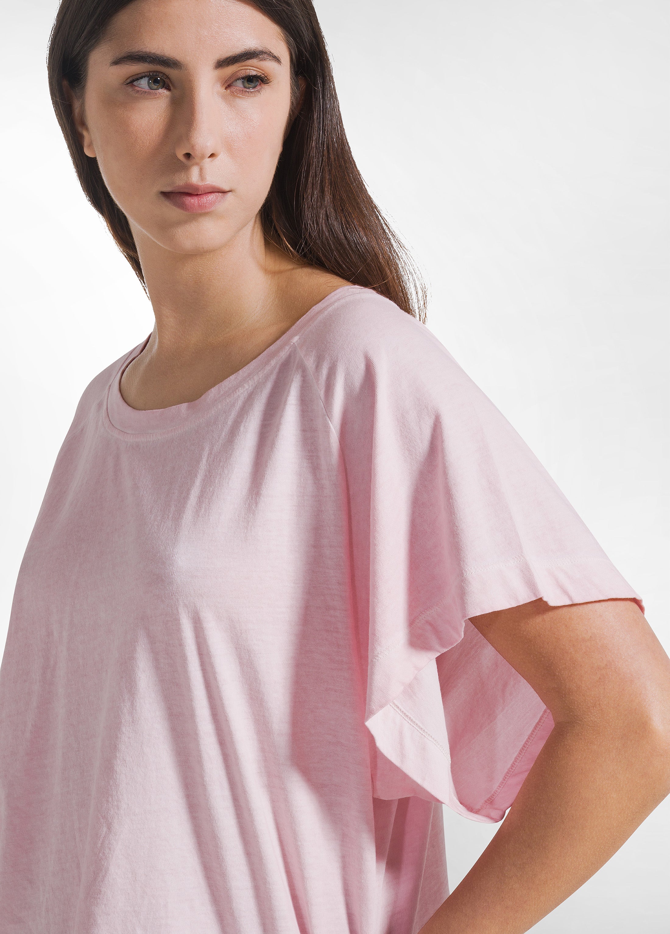 deha-t-shirt-effetto-sfumato-in-cotone-organico-rosa image 3