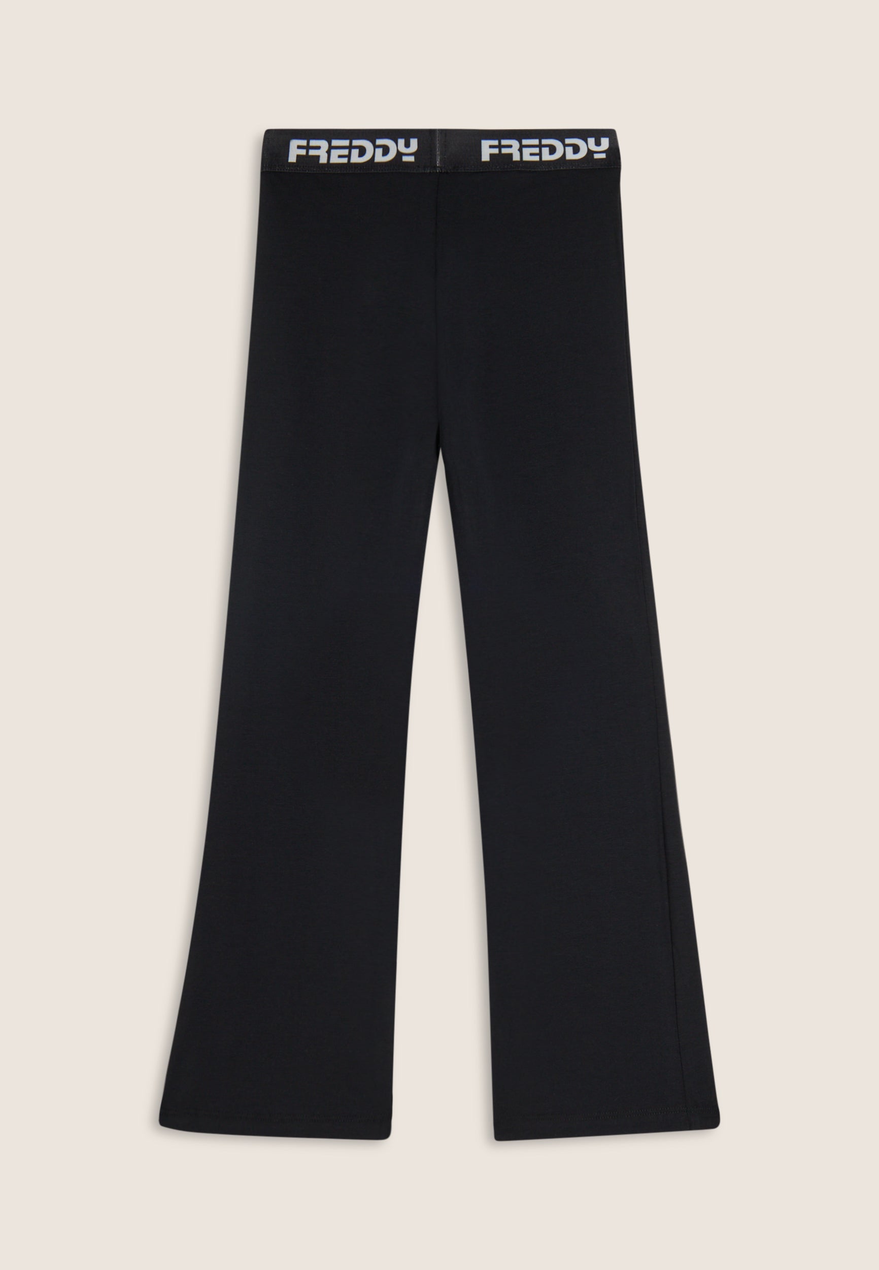 freddy-pantaloni-sportivi-a-zampa-regular-fit-cotone-elasticizzato-logato image 2
