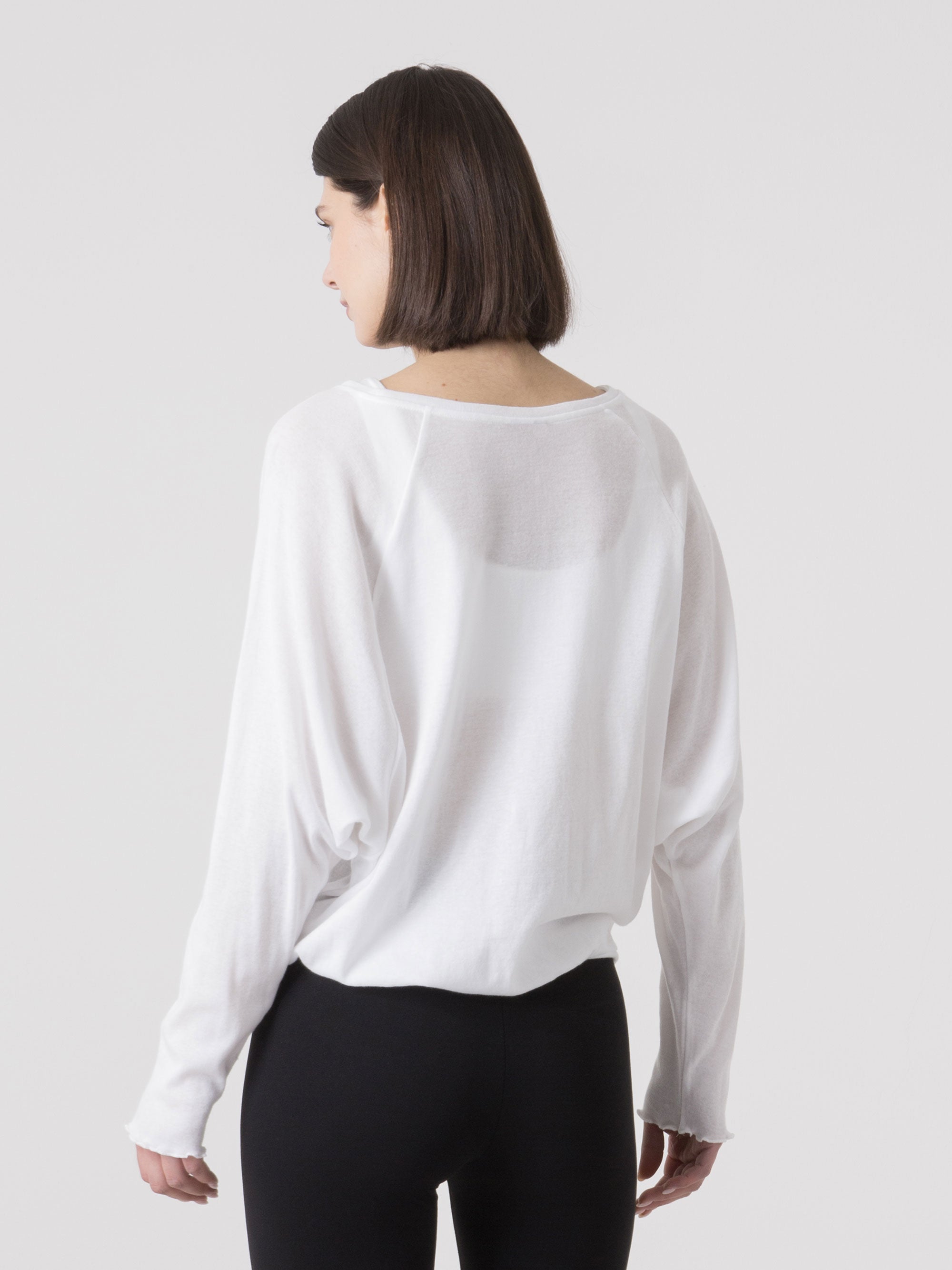 dimensione-danza-maglia-donna-manica-lunga-in-cotone-scollo-rotondo image 3