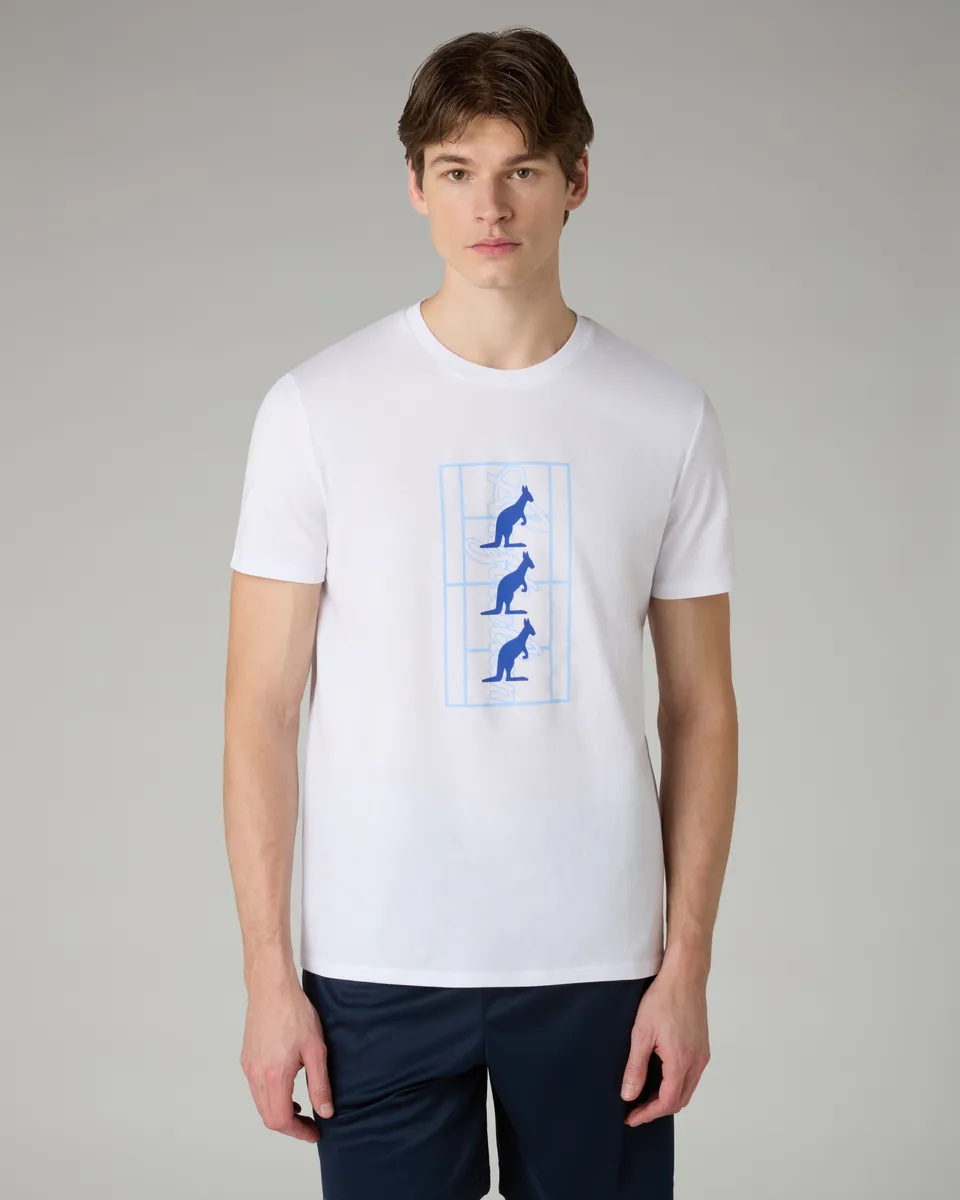 australian-kangaroo-field-t-shirt-in-cotone-bianco image 1