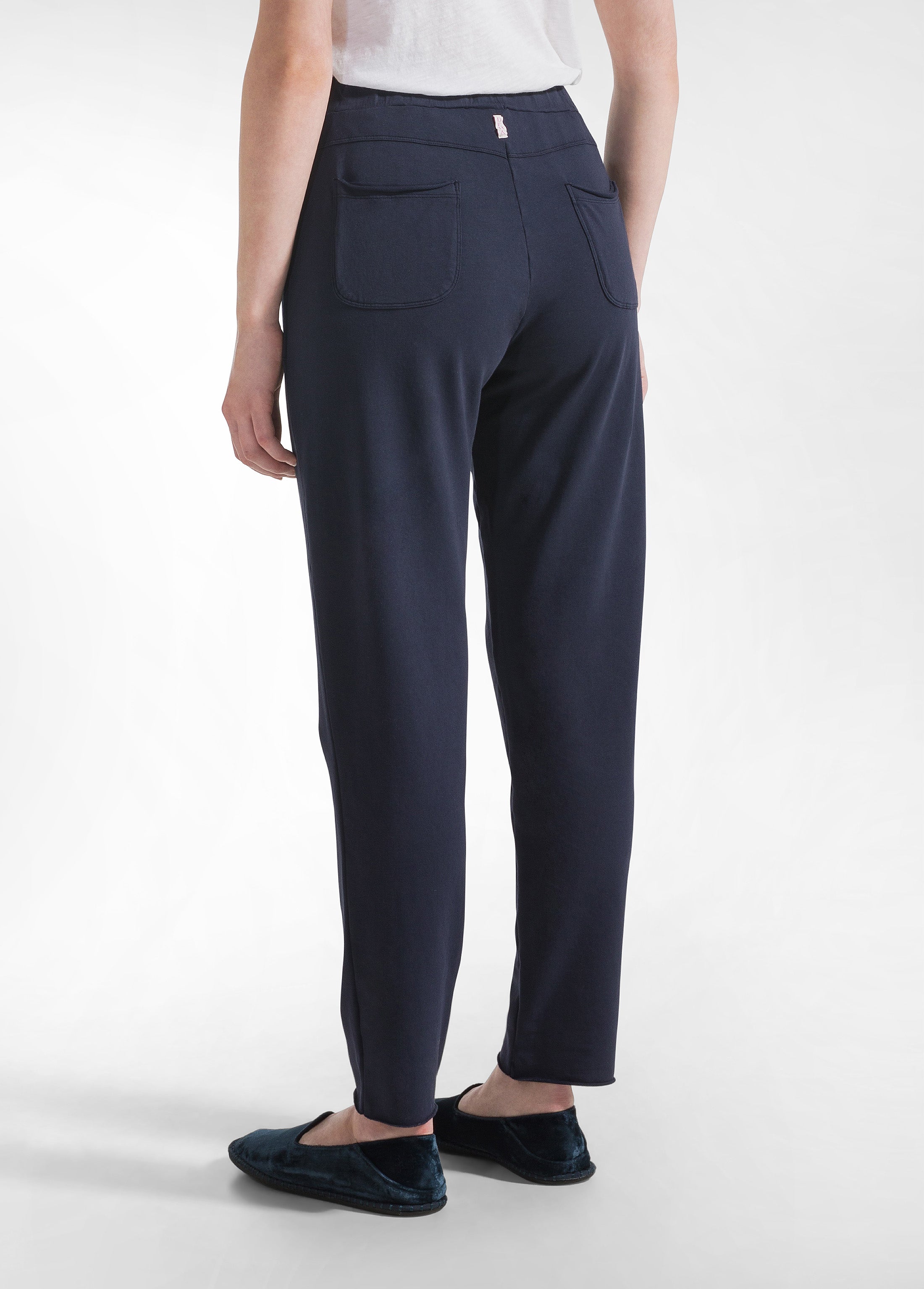 deha-pantaloni-slim-fit-in-cotone-stretch-blu image 3