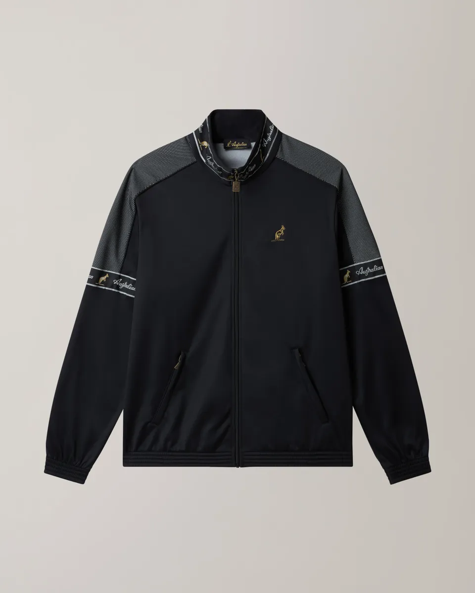 australian-black-tape-track-jacket-giacca-in-acetato-nera image 1