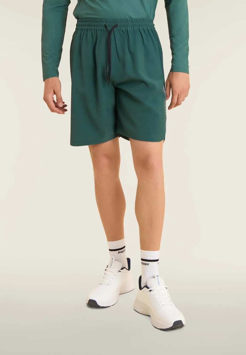 freddy-shorts-slim-da-uomo-con-tasche-zip-e-coulisse-in-vita image 1