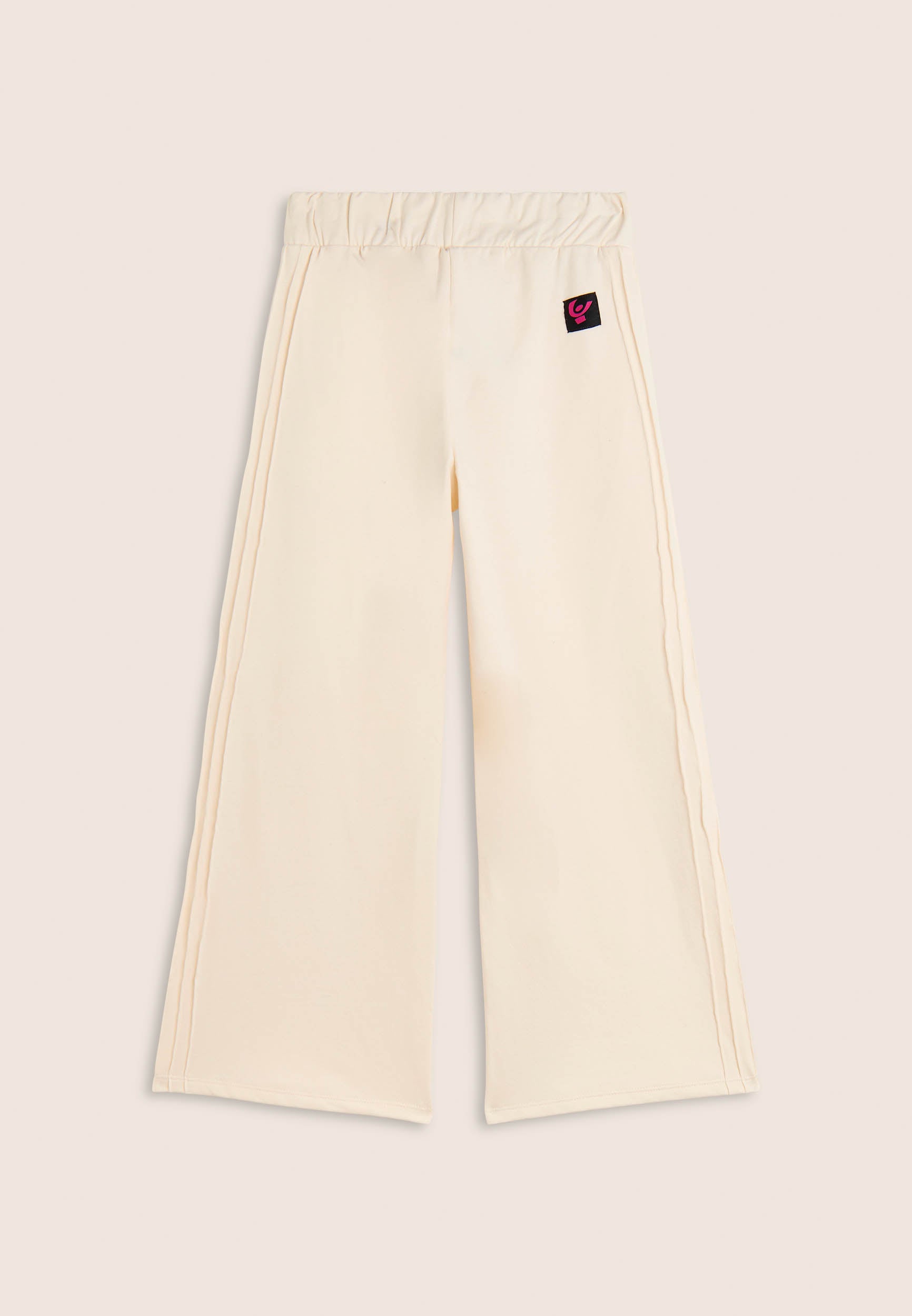 freddy-pantaloni-bambina-wide-leg-in-cotone-con-impunture image 5