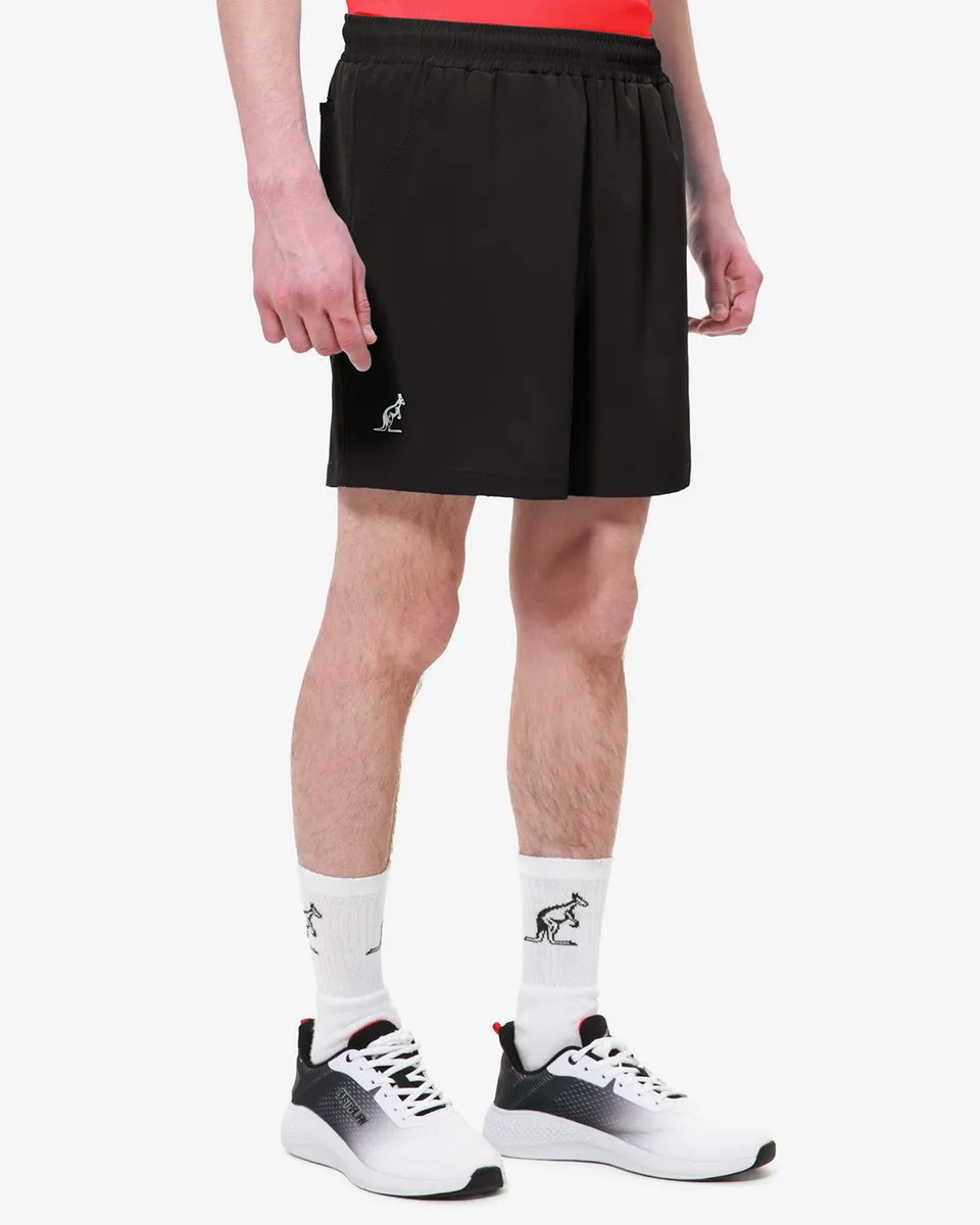 australian-slam-short-tennis-ultralelasticizzato-nero-made-in-italy image 1