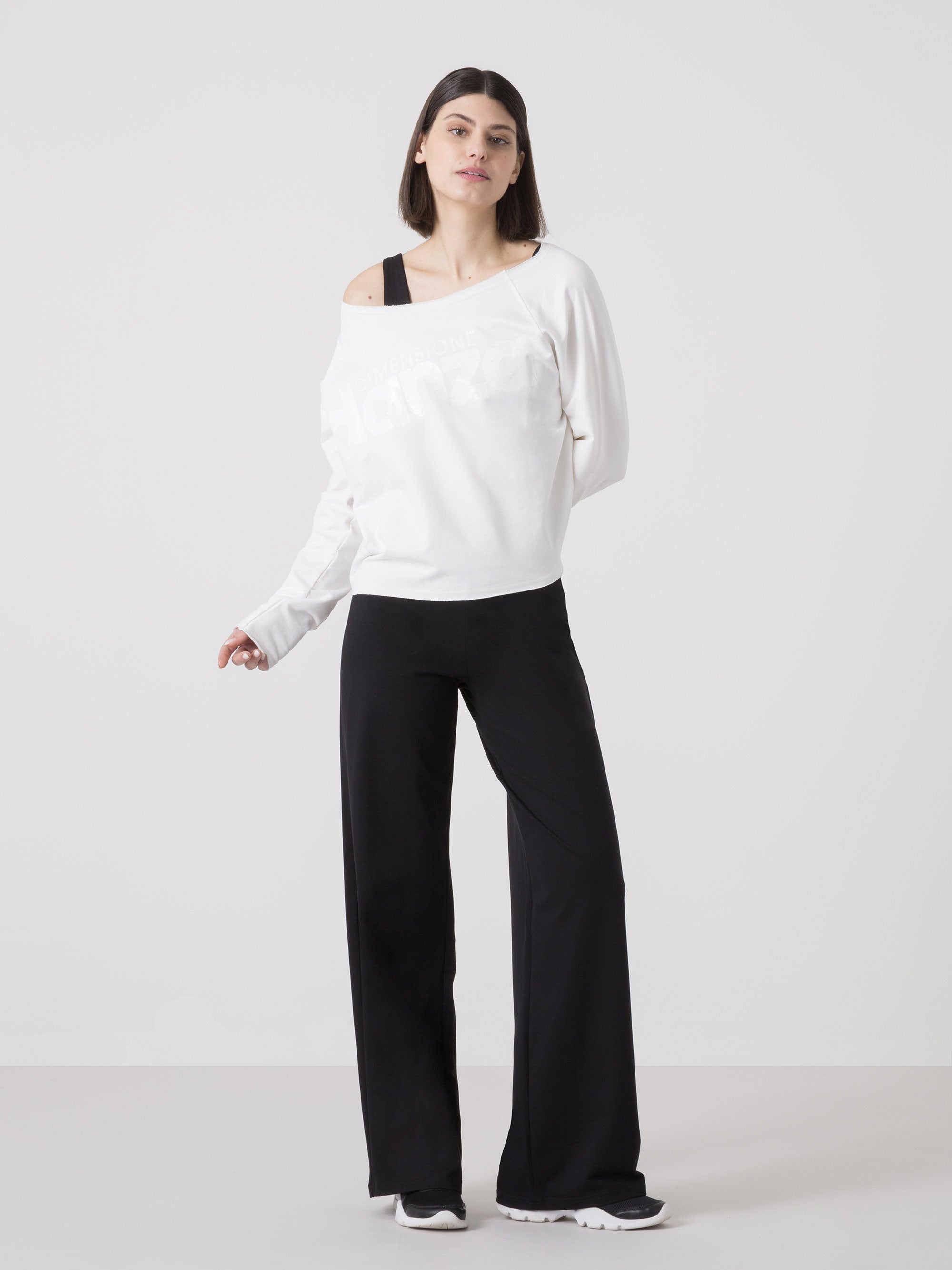 dimensione-danza-weekend-magliaccia-donna-scollo-a-barca-in-felpa-stretch image 3