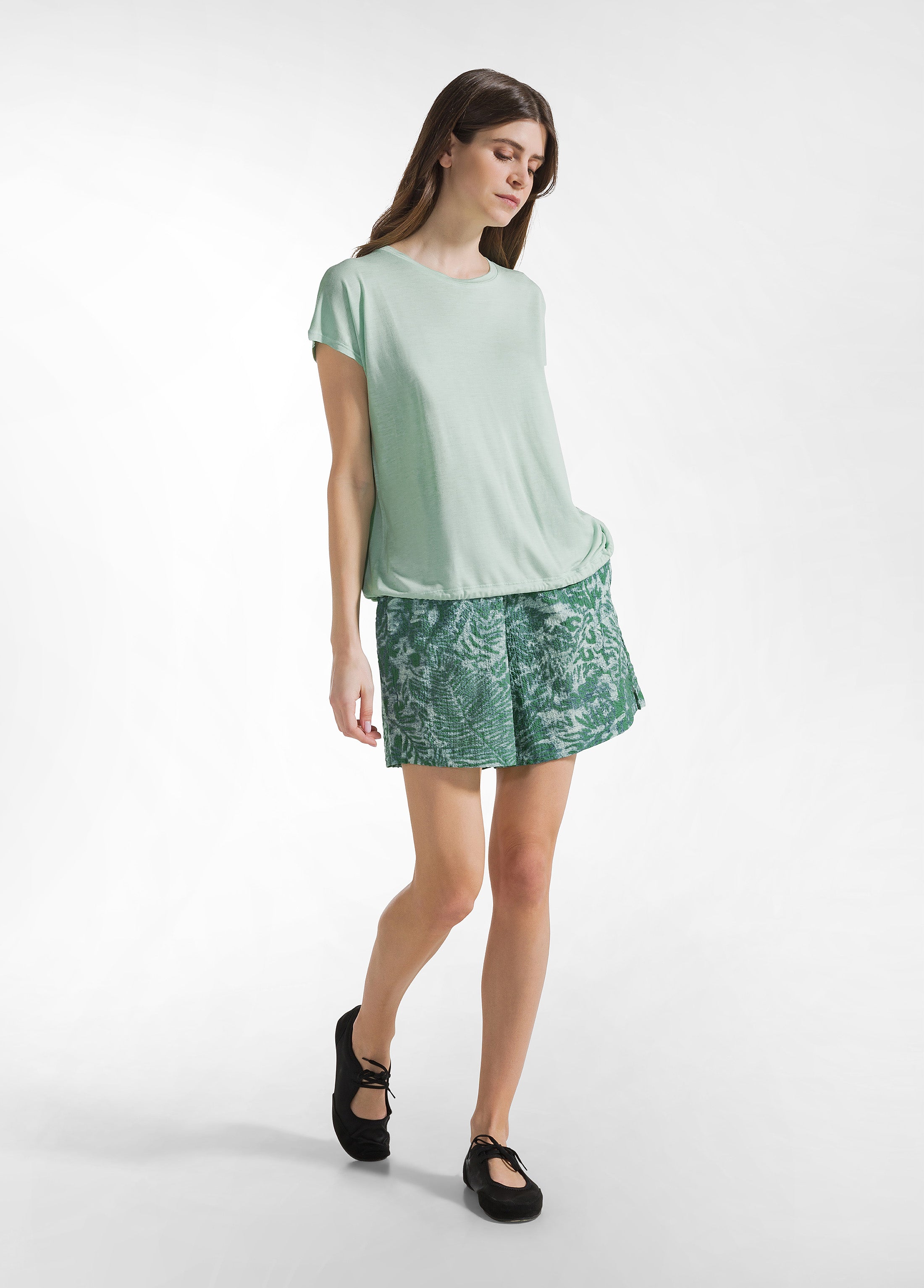 deha-t-shirt-in-viscosa-con-coulisse-verde image 4