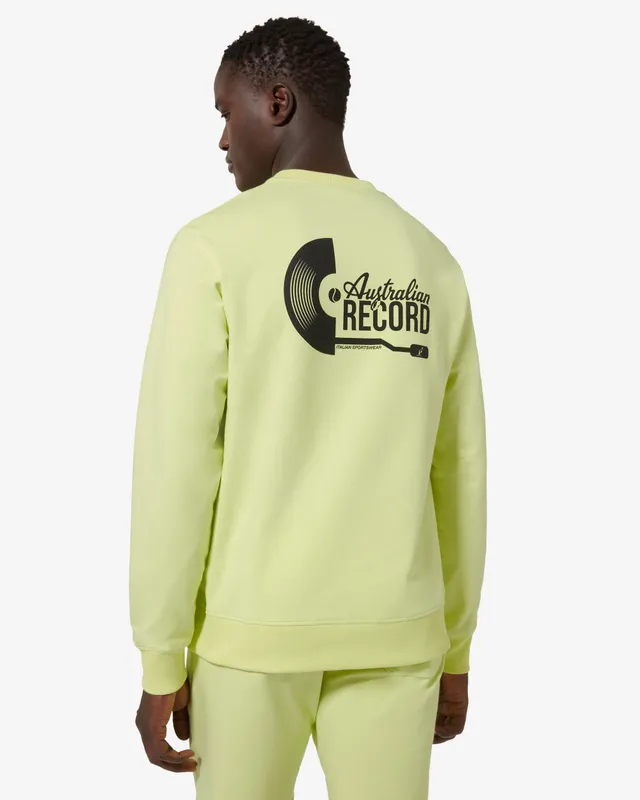 australian-record-crewneck-felpa-girocollo-lime image 1