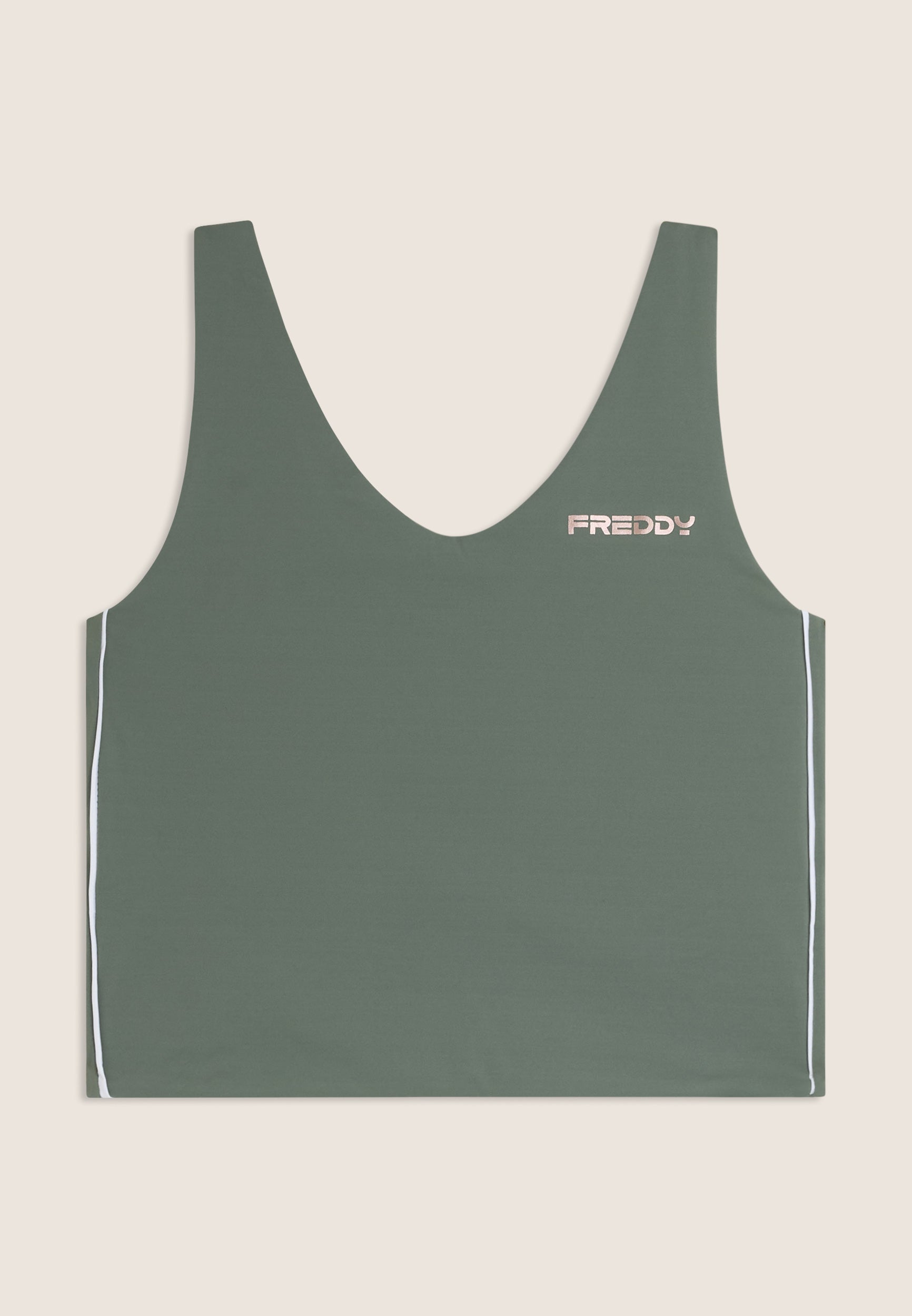 freddy-slim-fit-scollo-a-v-quick-dry-canotta-cropped-sportiva-donna image 5