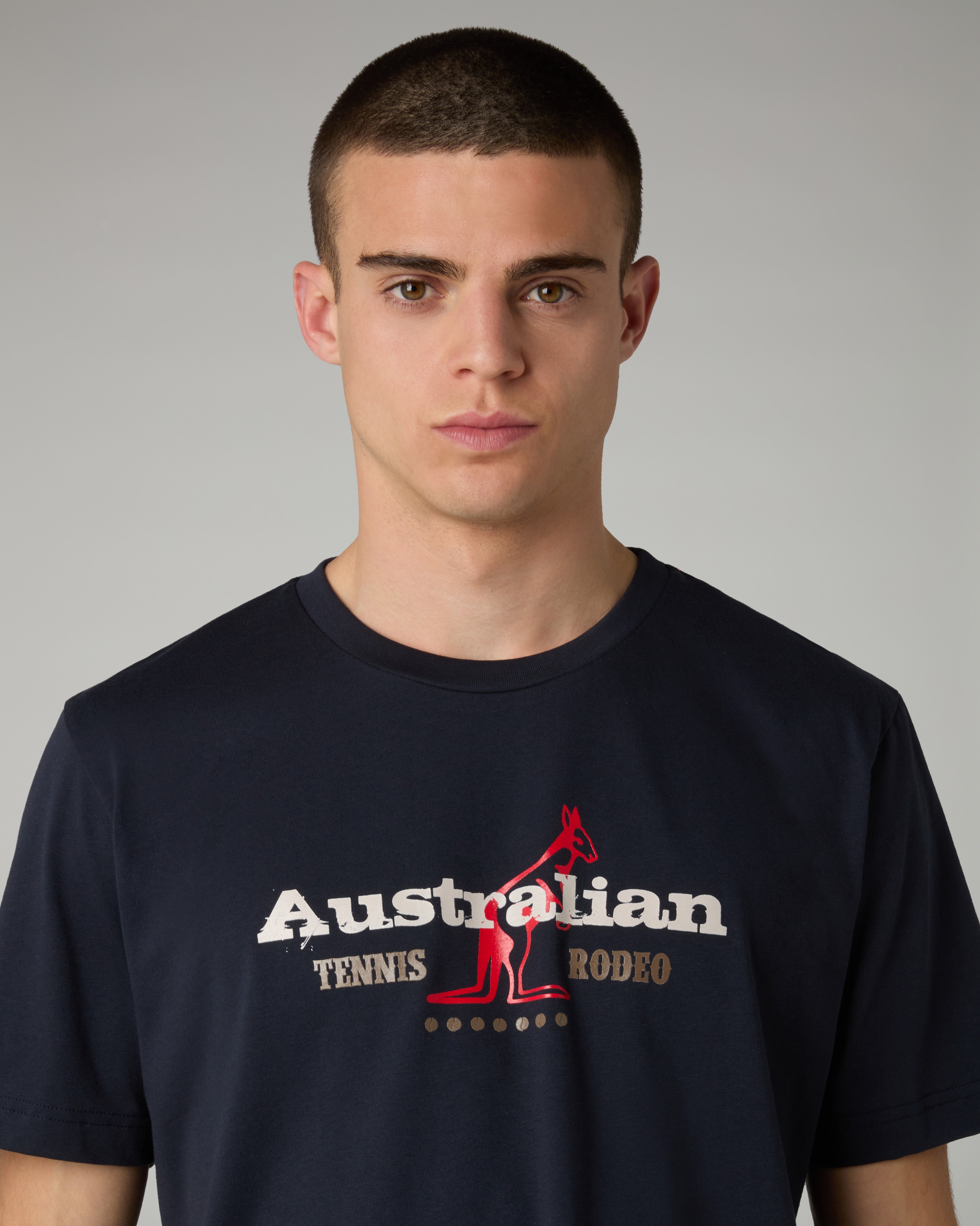 australian-rodeo-t-shirt-maglietta-cotone-blu-navy-regular-fit image 4