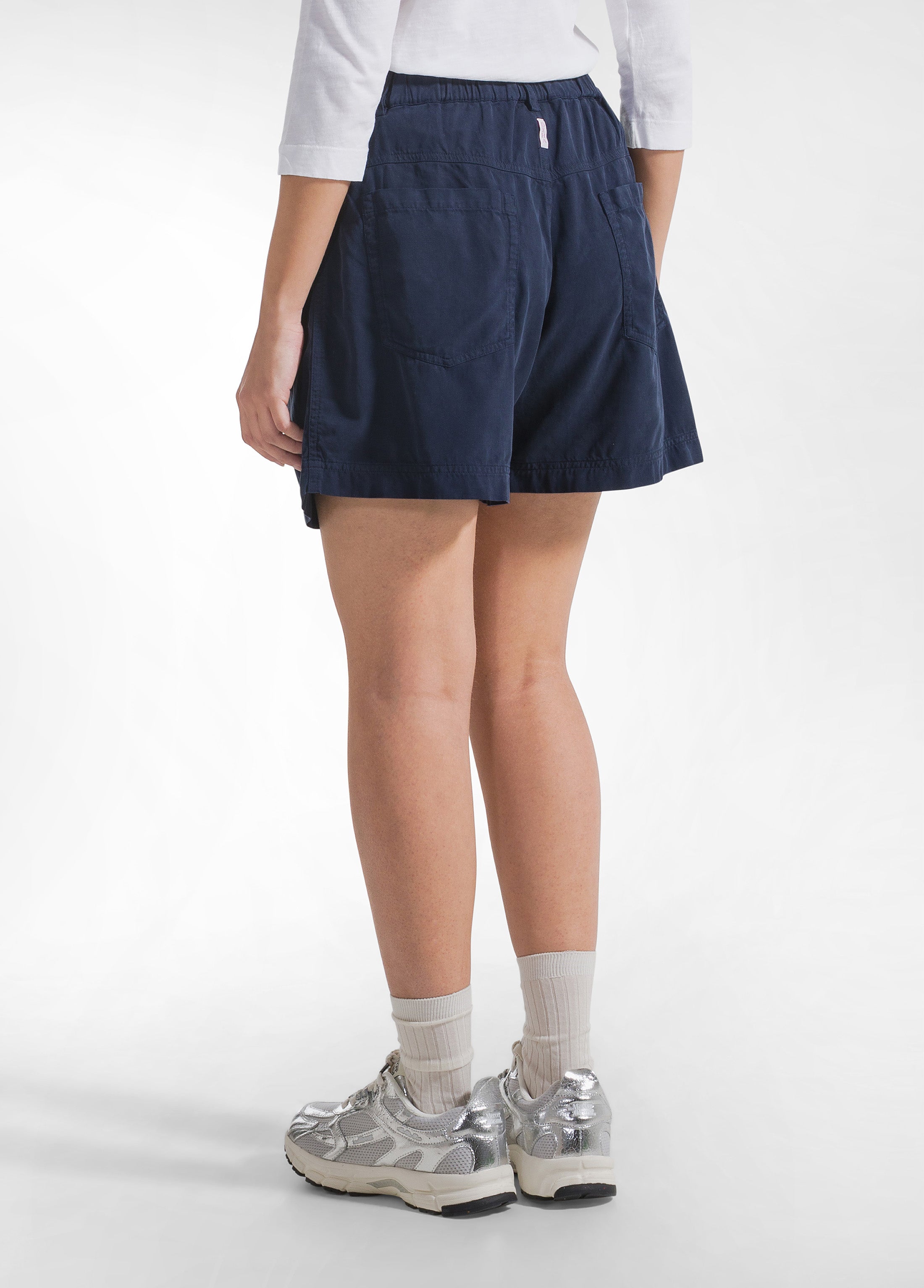 deha-d42755-shorts-in-twill-di-lyocell-blu-relaxed image 3