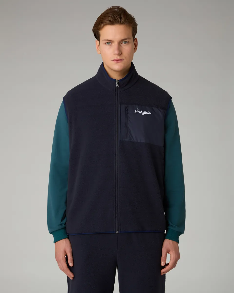 australian-color-block-gilet-pile-sm-n-icato-eclipse-blue image 1