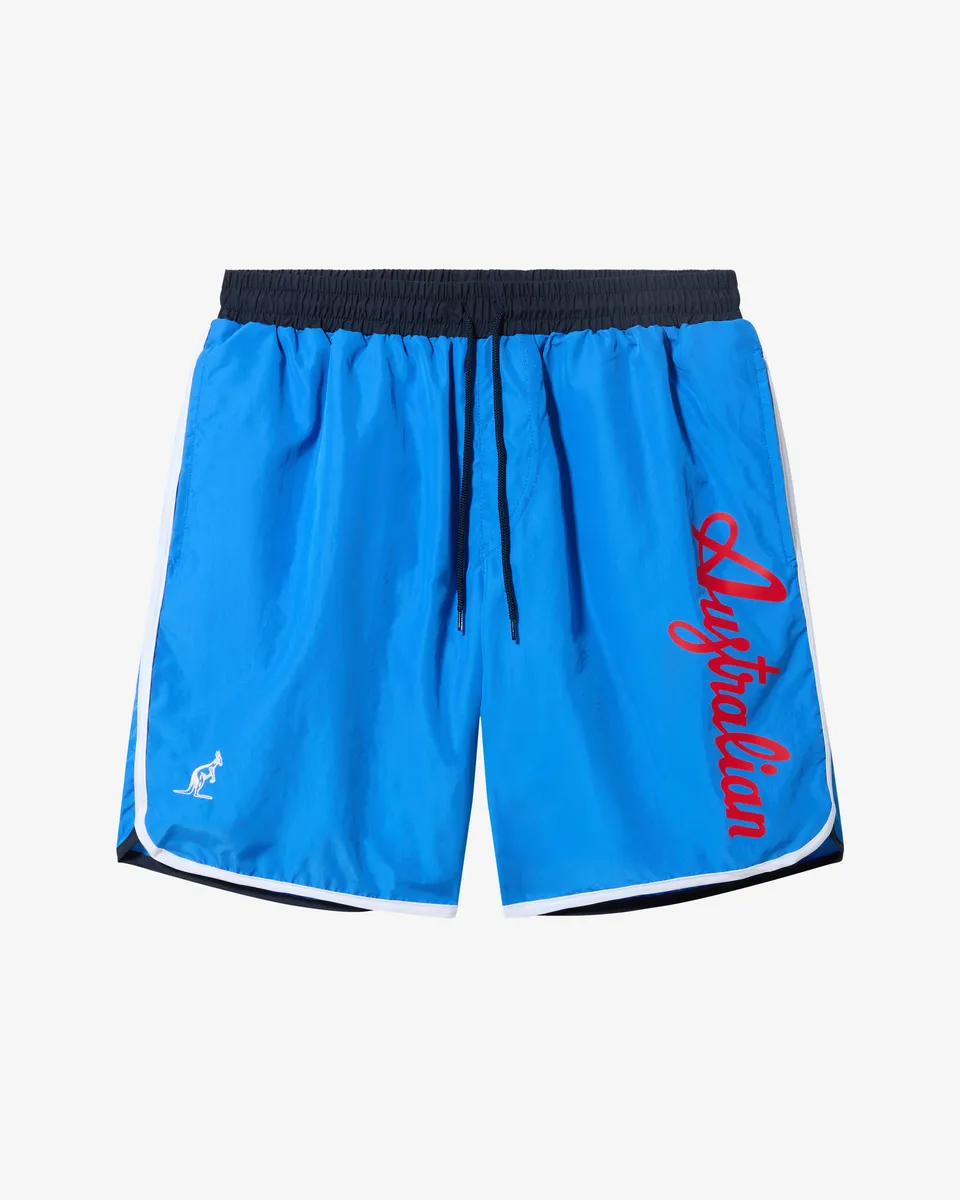 australian-logo-swimshort-costume-mare-uomo-blu-zaffiro image 1