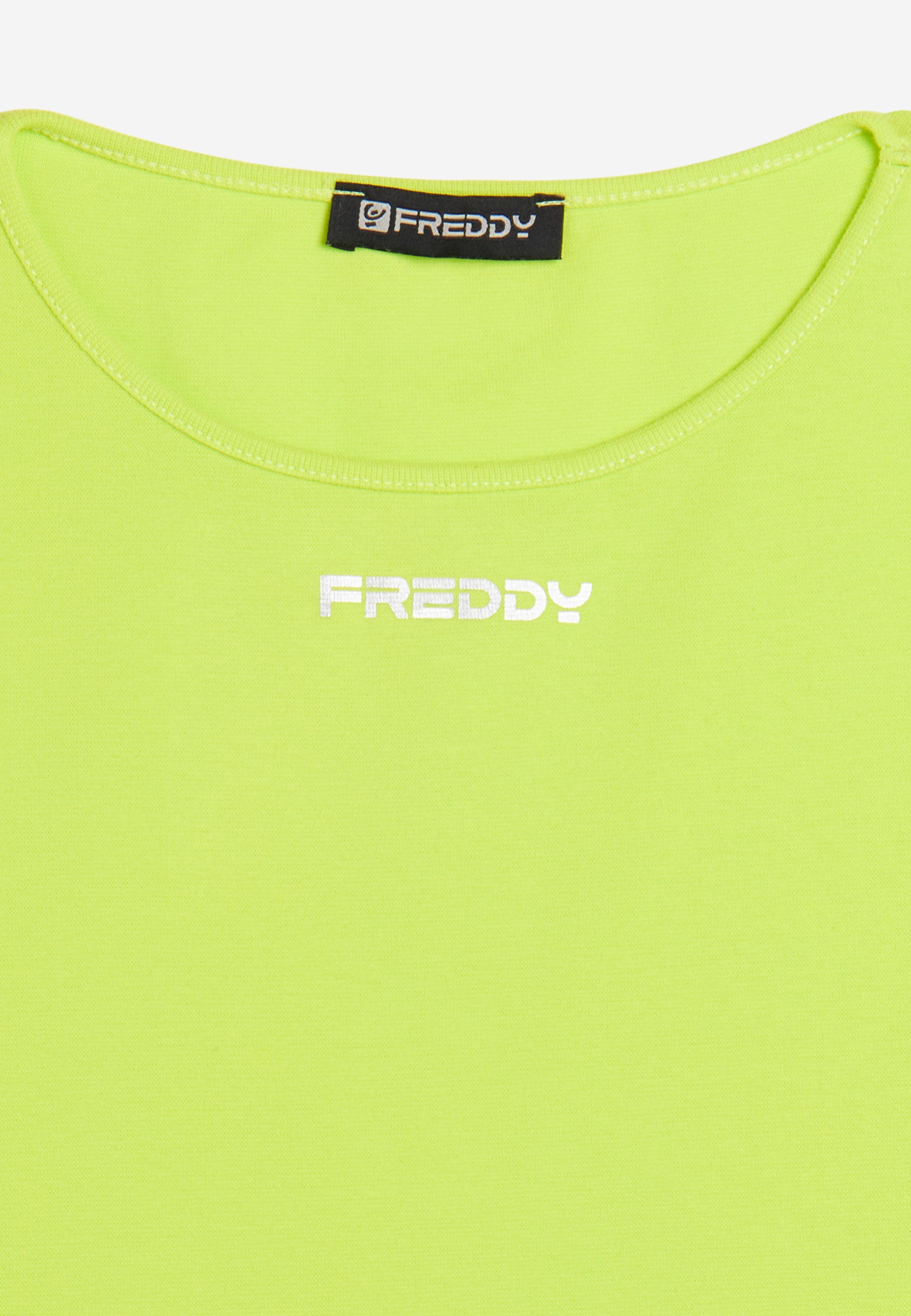 freddy-t-shirt-donna-jersey-leggero-elasticizzato-stampa-minimal image 3