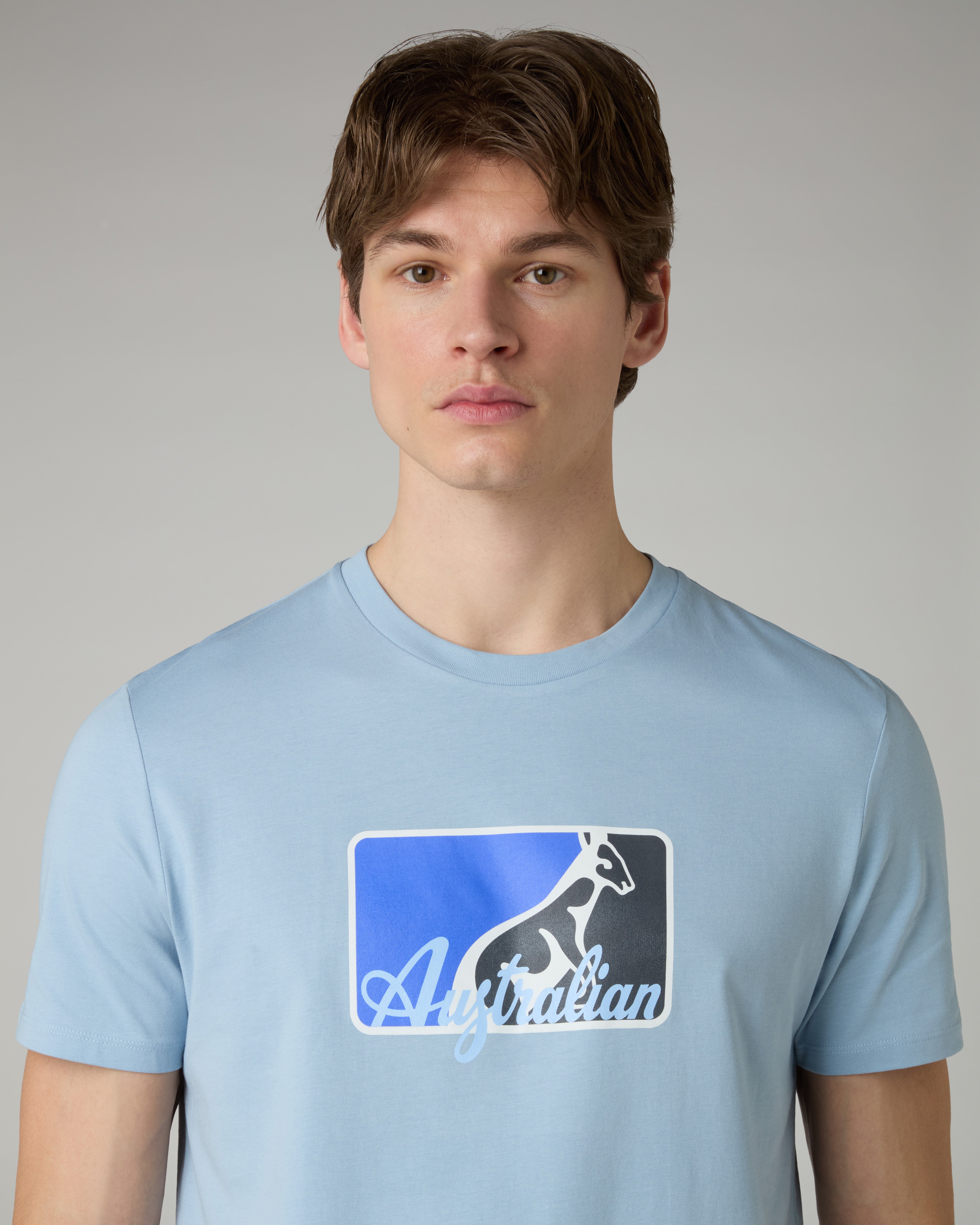 australian-league-cotton-t-shirt-maglietta-tennis-azzurro-pastello image 4