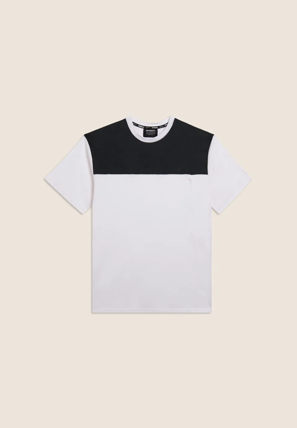 freddy-t-shirt-cotone-regular-con-stampa-fantasia-e-taschino-zip image 1
