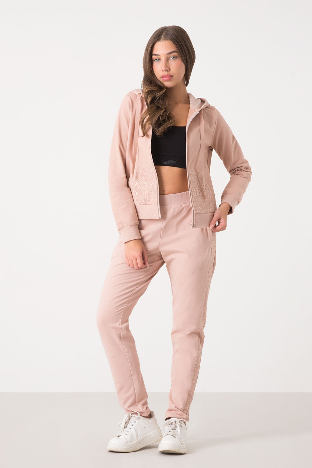 dimensione-danza-felpa-con-cappuccio-full-zip-donna-in-pizzo image 8