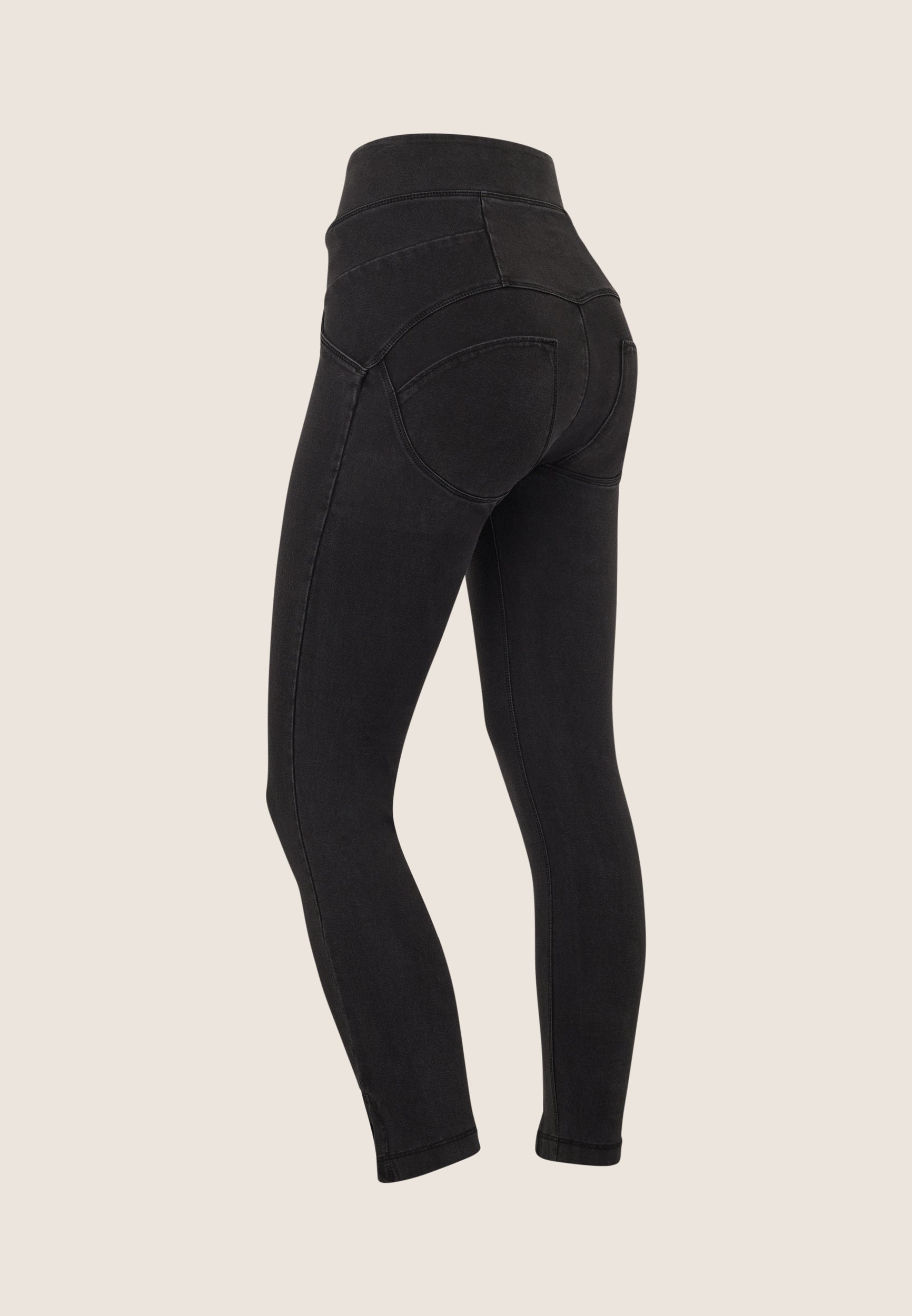 freddy-wr-up-jeggings-7-8-vita-altissima-effetto-denim-used-con-spacco image 7