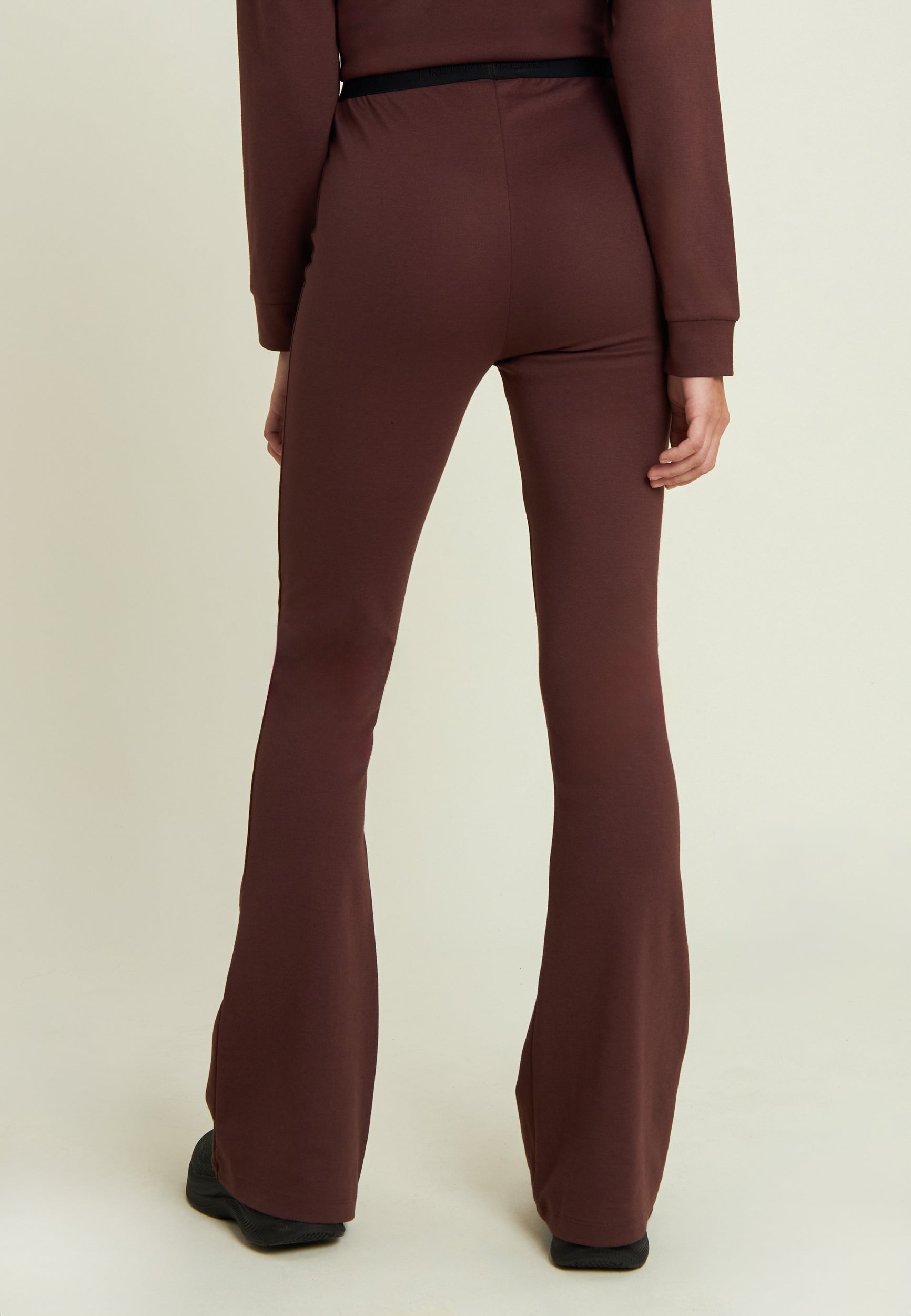 freddy-pantaloni-superflare-donna-vita-alta-in-felpa-garzata image 3