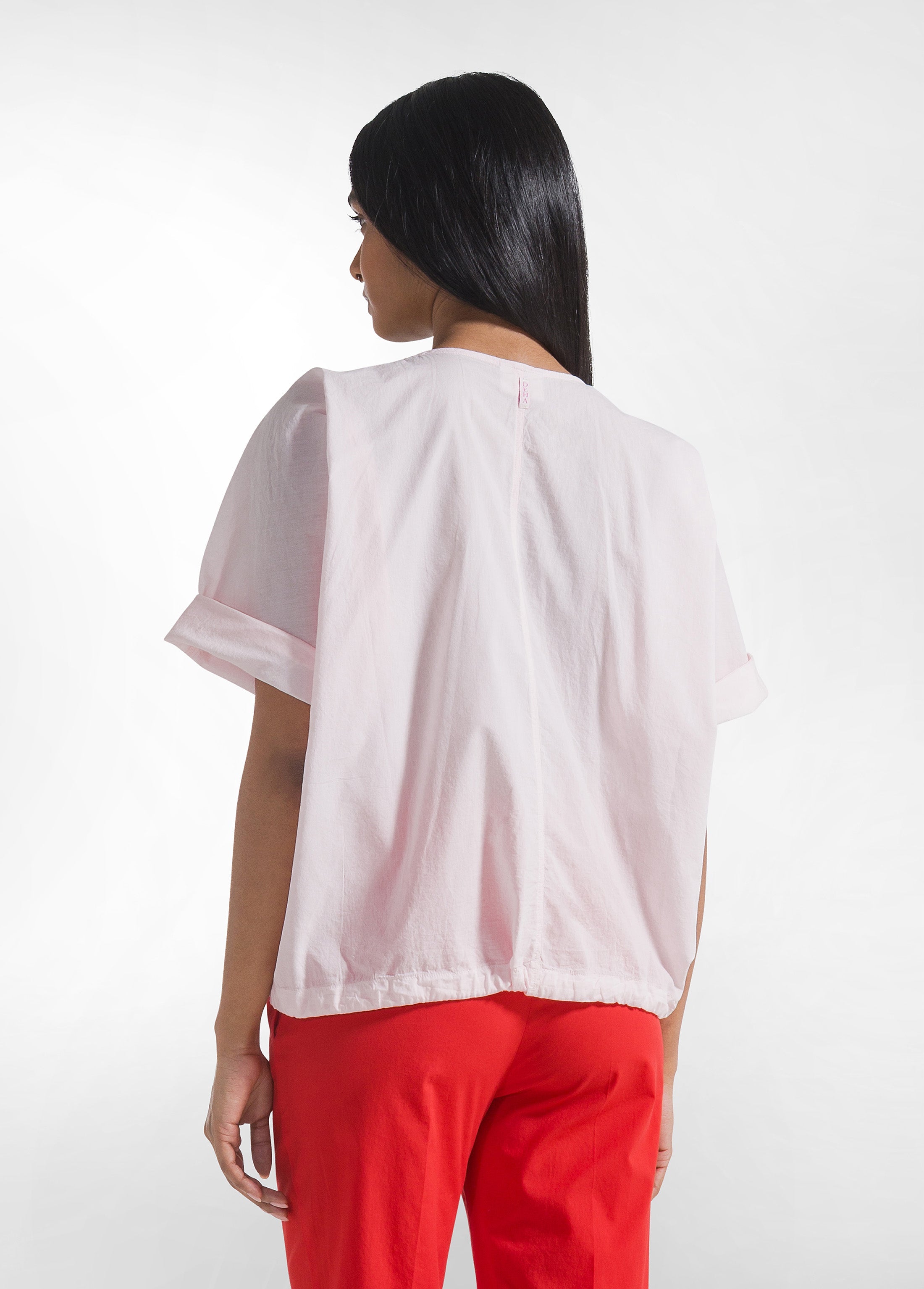 deha-blusa-in-mussola-di-cotone-leggera-rosa image 2
