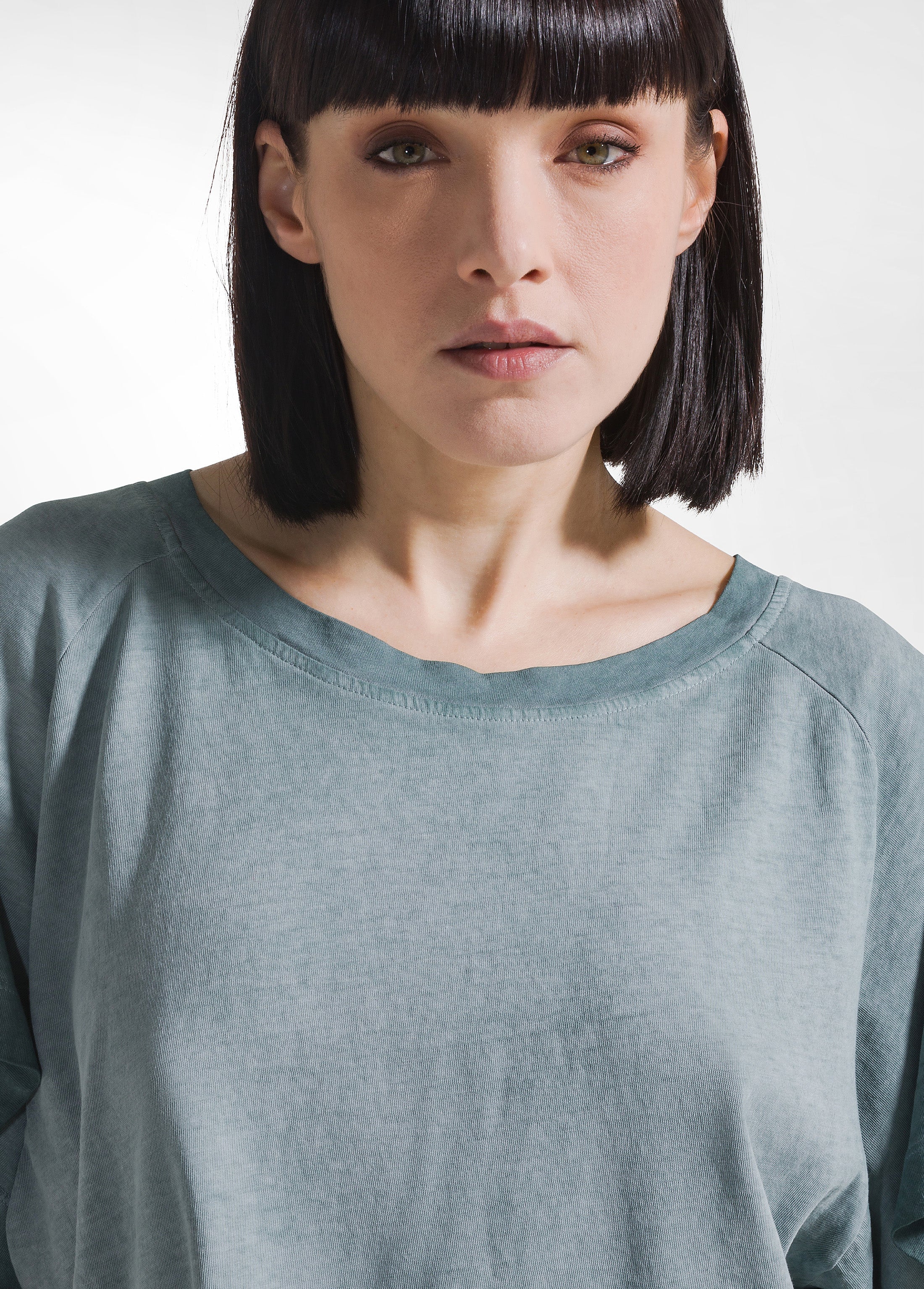 deha-t-shirt-effetto-sfumato-cotone-organico-verde-d42600 image 3