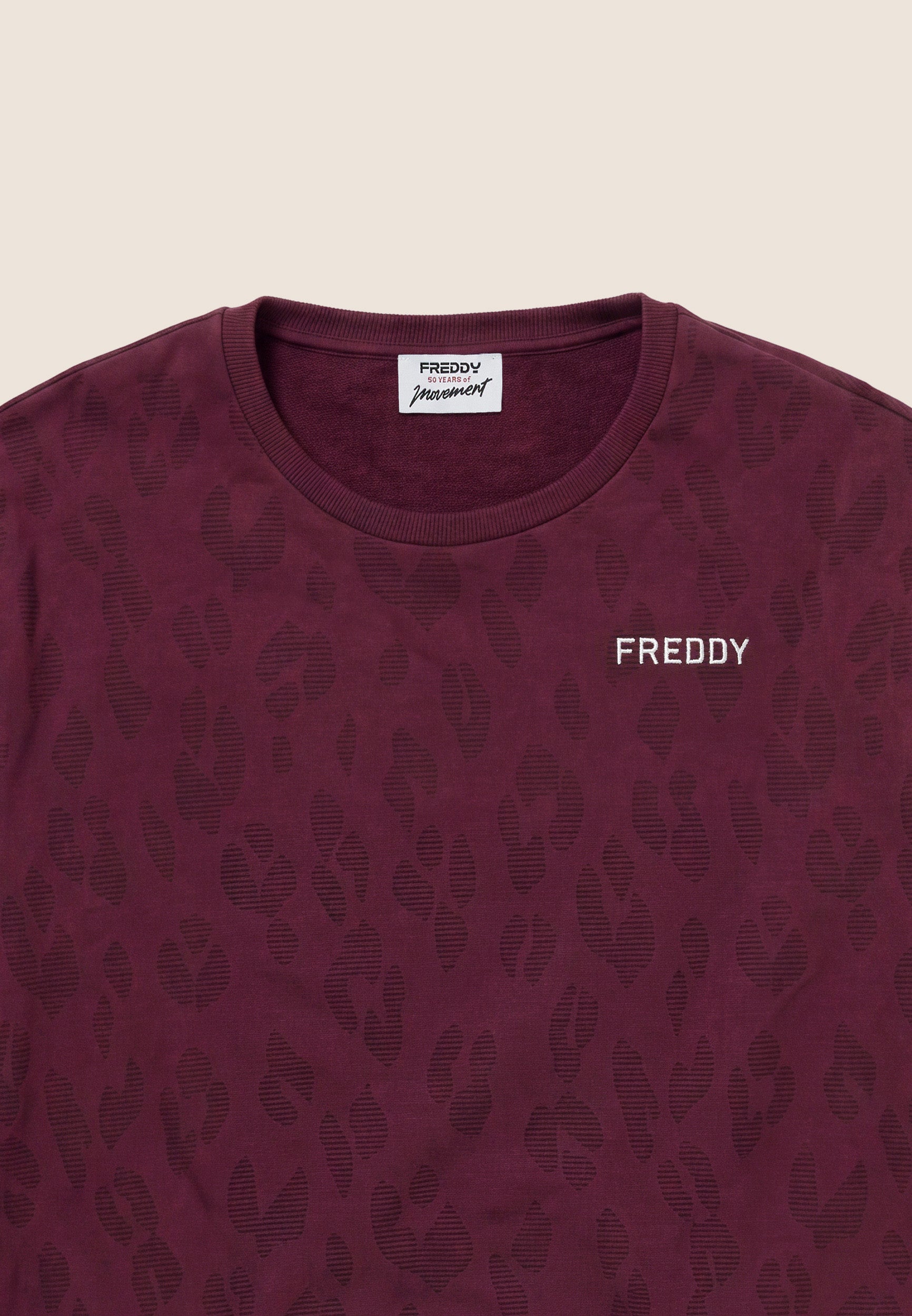 freddy-felpa-donna-girocollo-leopardata-regular-fit image 3
