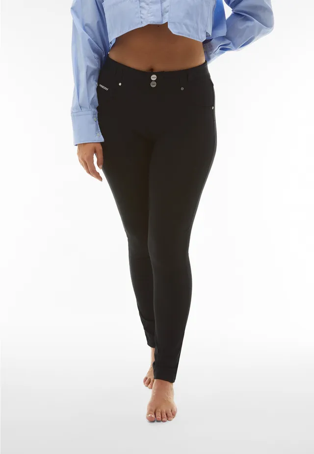 freddy-n-o-w-pantaloni-skinny-vita-media-in-jersey-ecologico-5-tasche image 1
