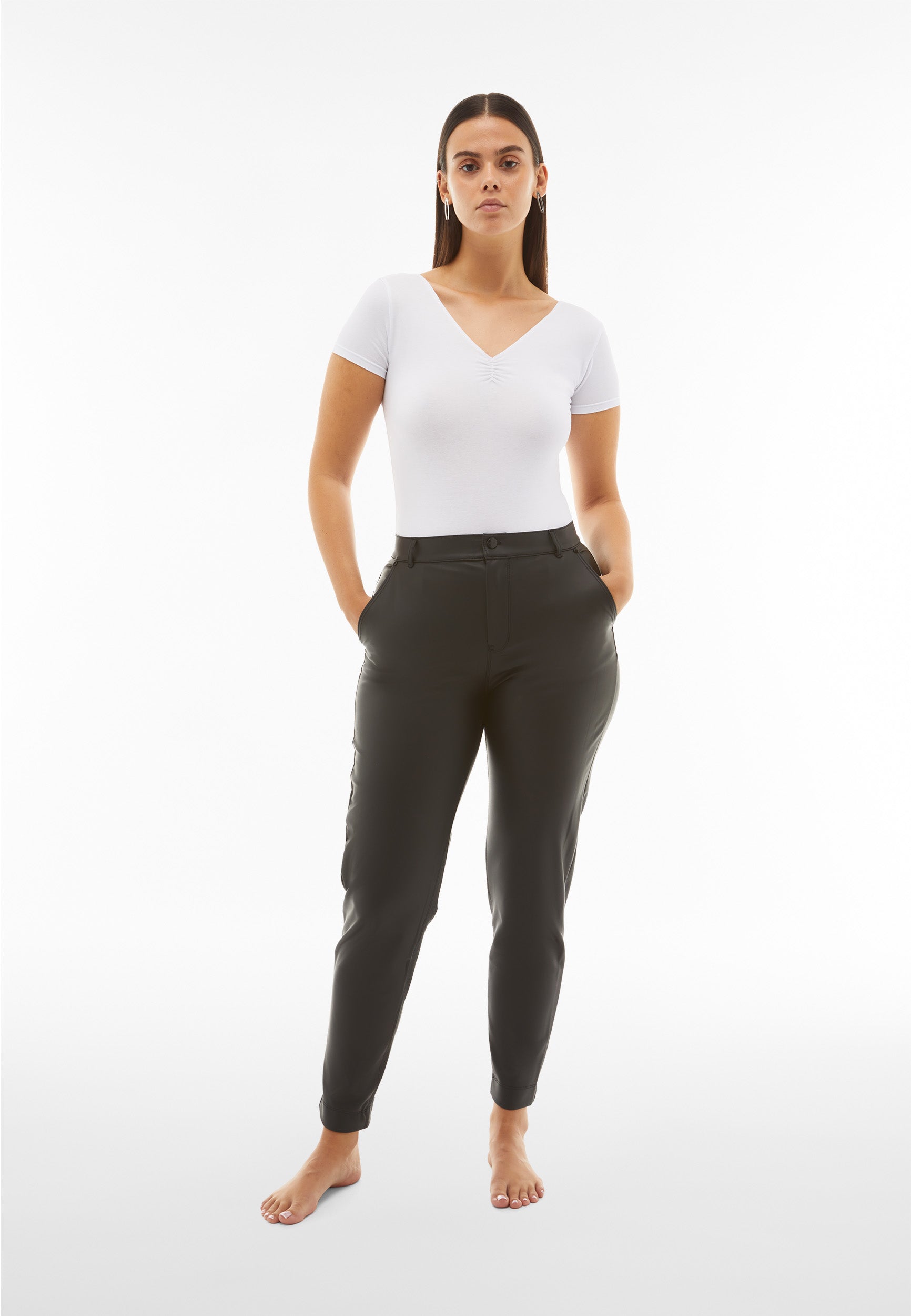 freddy-black-wr-up-pantaloni-coated-superskinny-vita-alta-con-tasche-chino image 2
