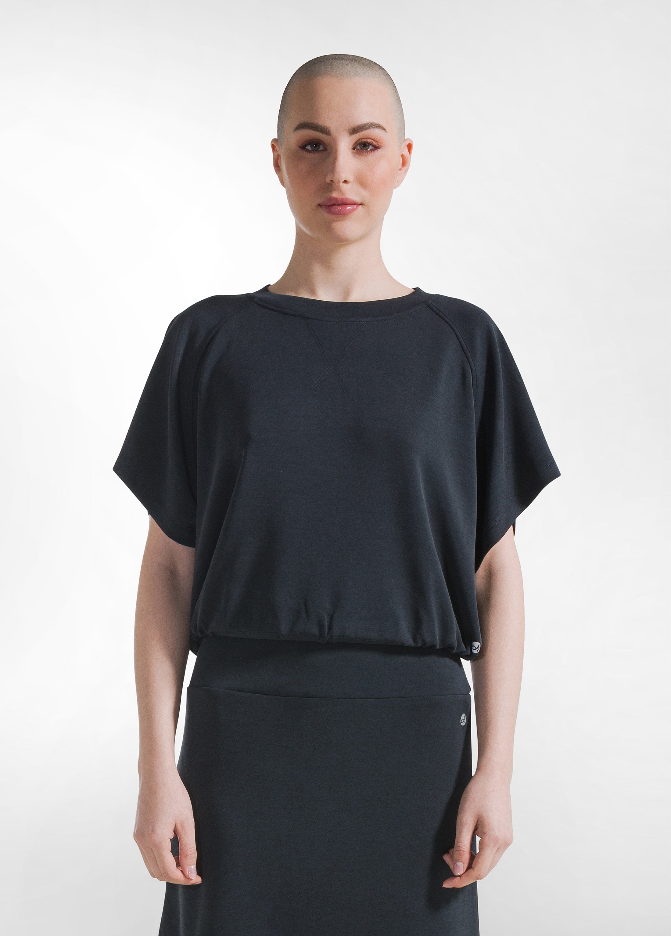 deha-felpa-soft-touch-mezza-manica-nero image 1