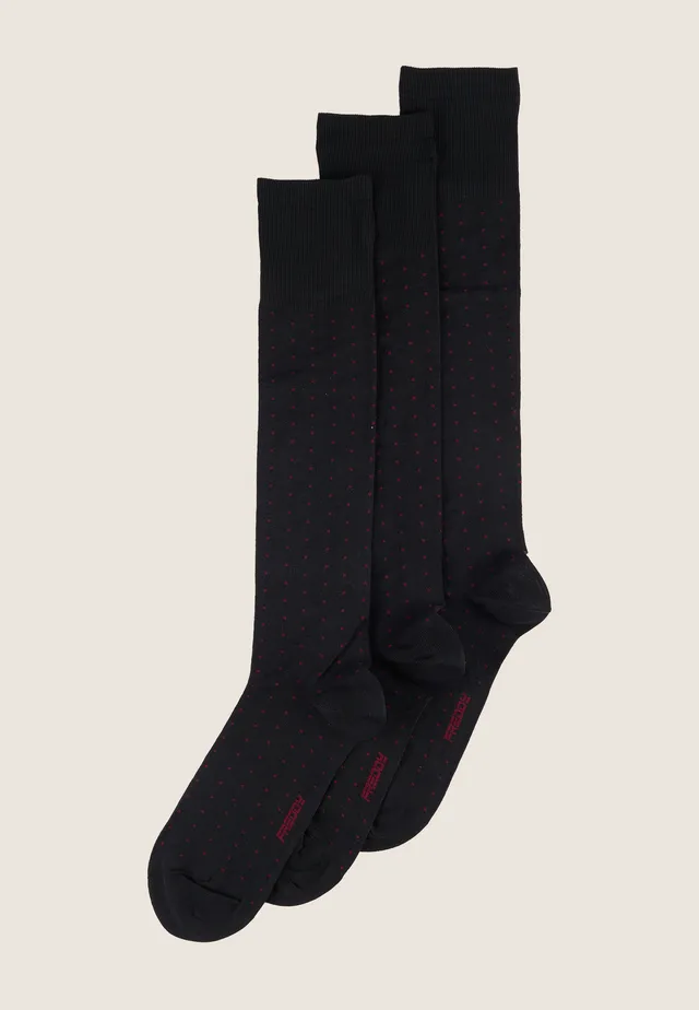 freddy-pack-3-calzini-lunghi-cotone-elasticizzato-sotto-ginocchio image 1