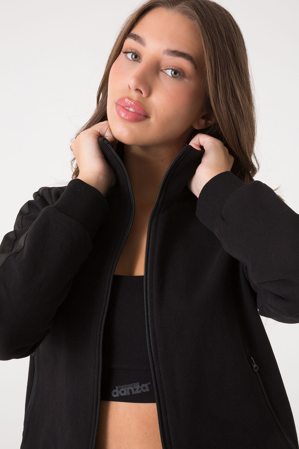 dimensione-danza-felpa-full-zip-collo-in-piedi-felpa-donna-sportiva image 4