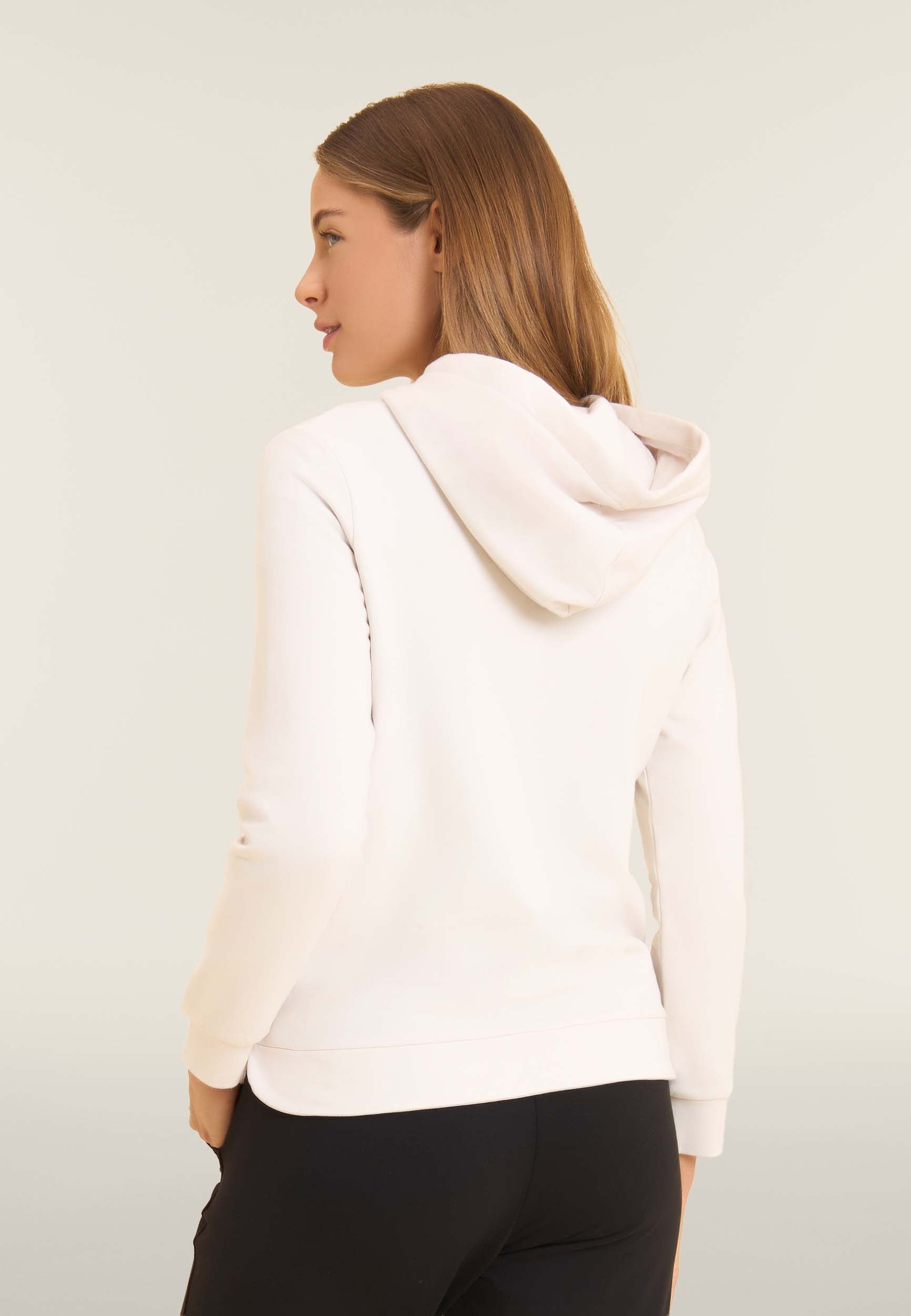 freddy-felpa-sportiva-donna-cappuccio-zip-strass-bicolore-modal image 3