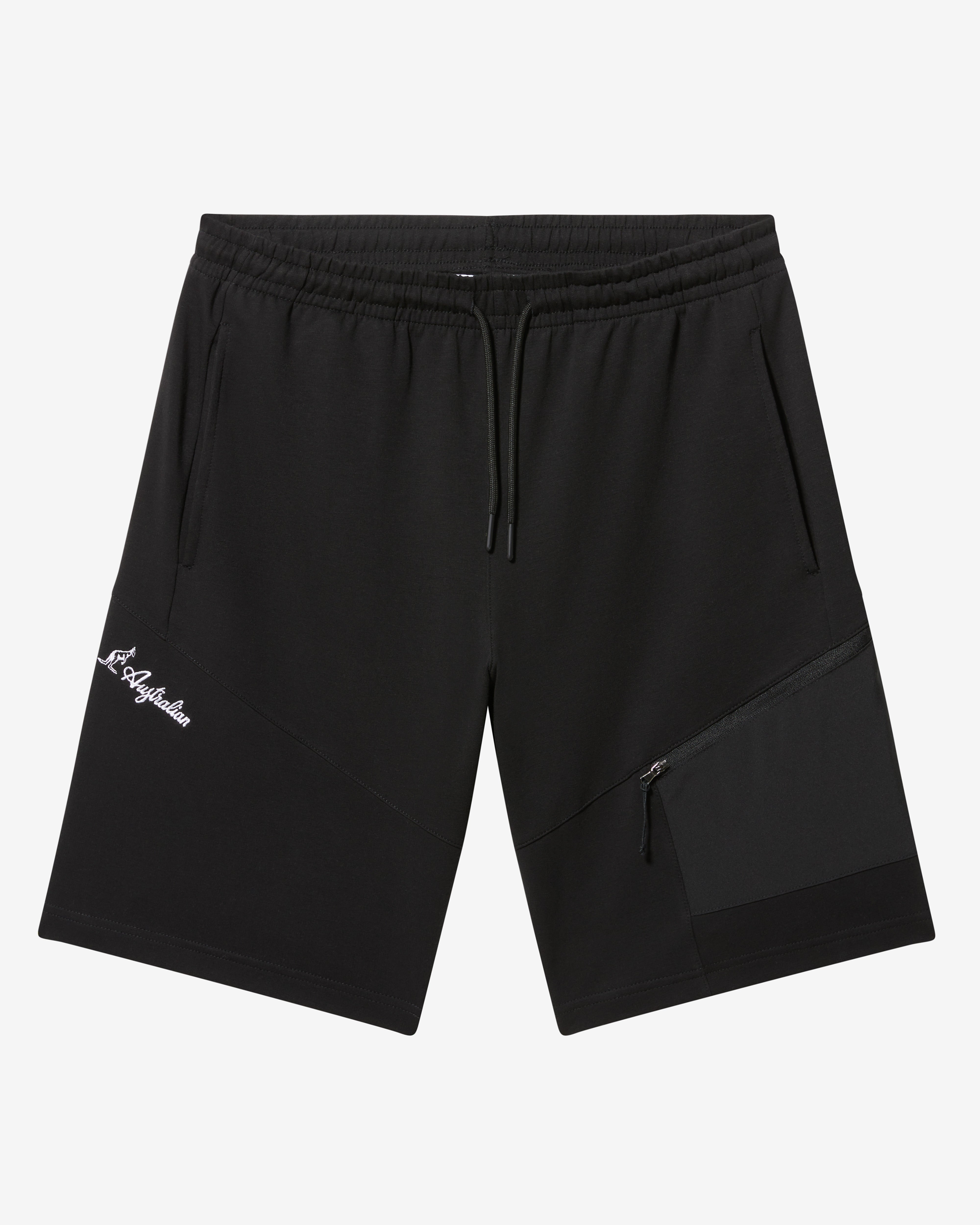 australian-gen-vinyl-short-short-in-felpa-elasticizzata-uomo-nero image 5
