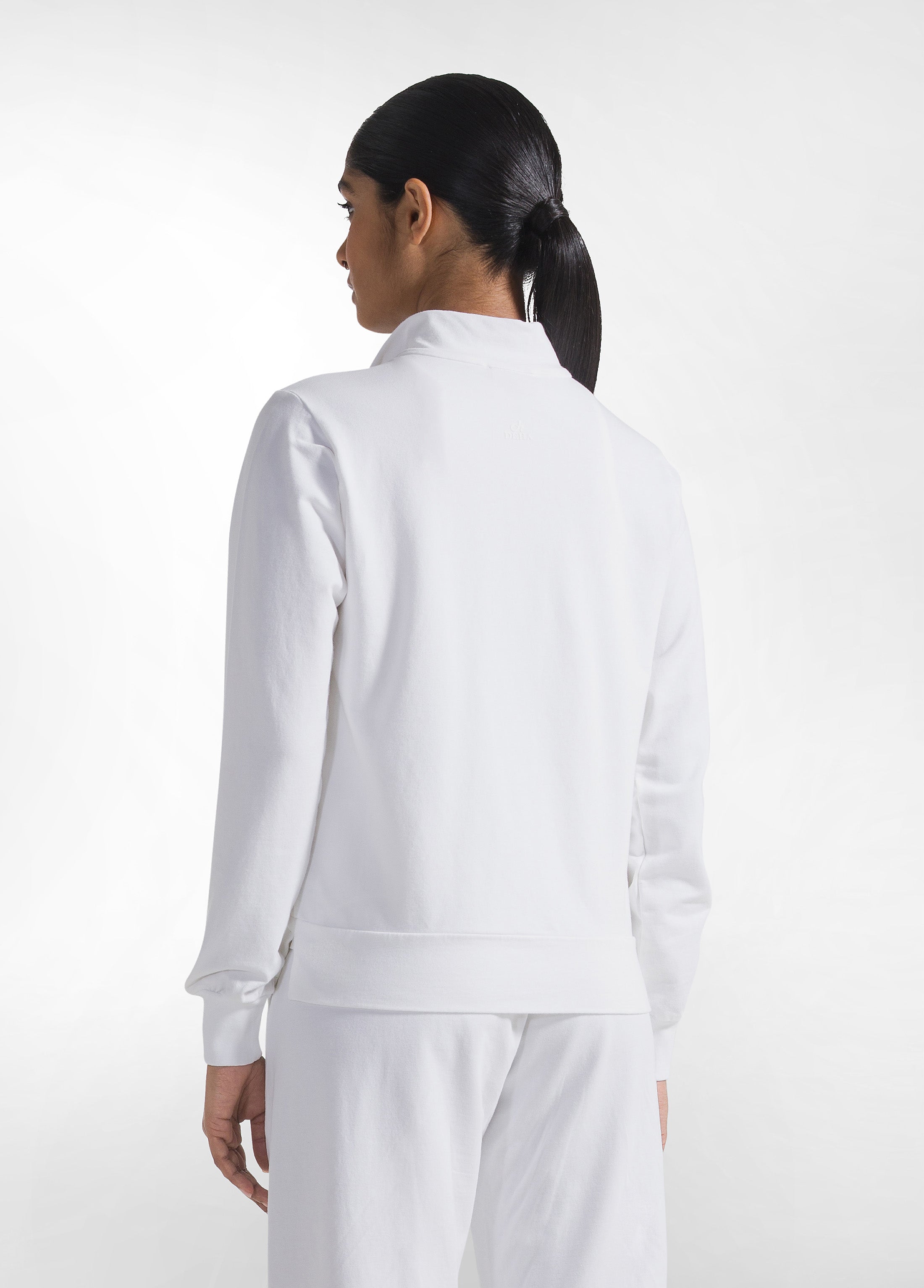 deha-felpa-leggera-core-con-zip-bianca image 2