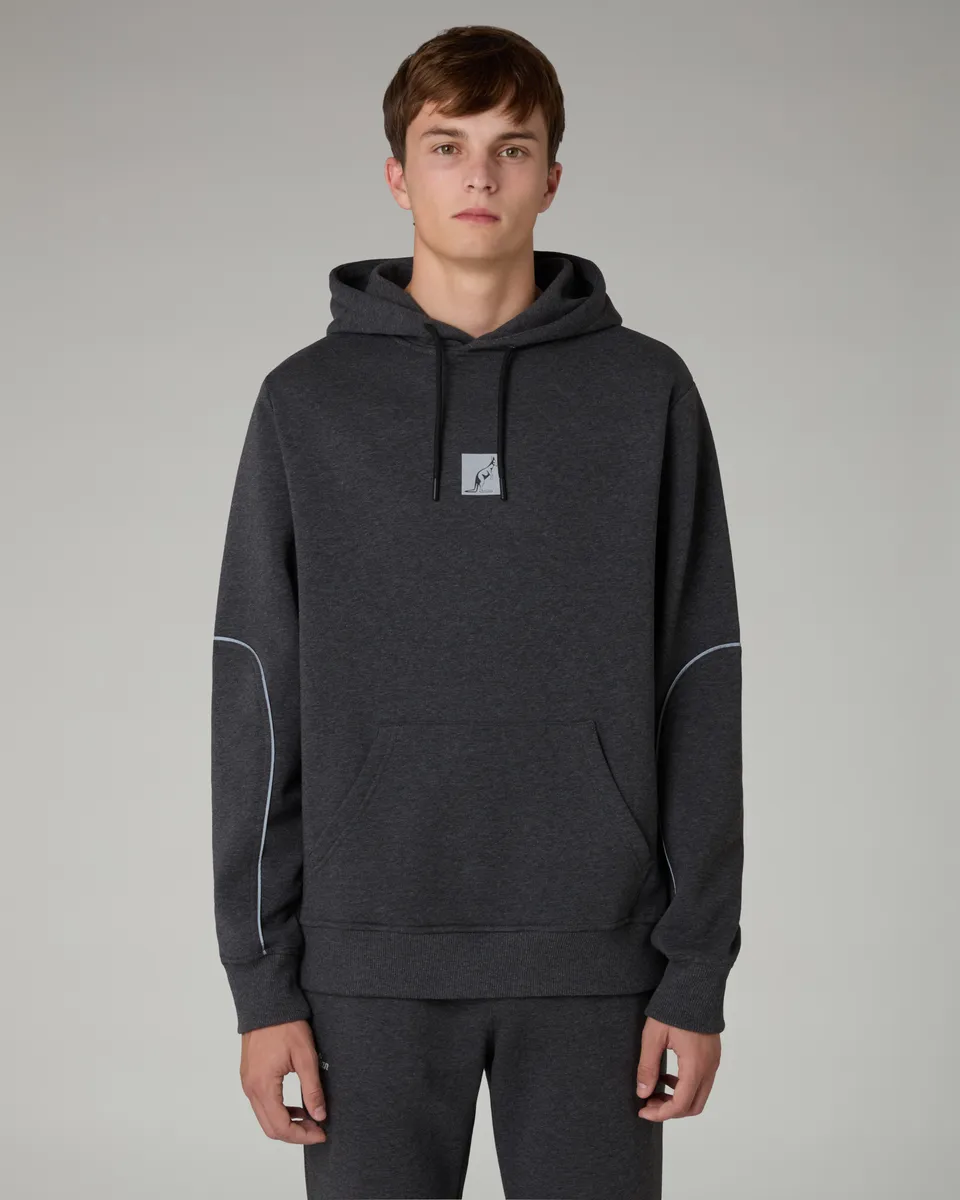 australian-nocturna-hoodie-felpa-cappuccio-antracite-melange image 1