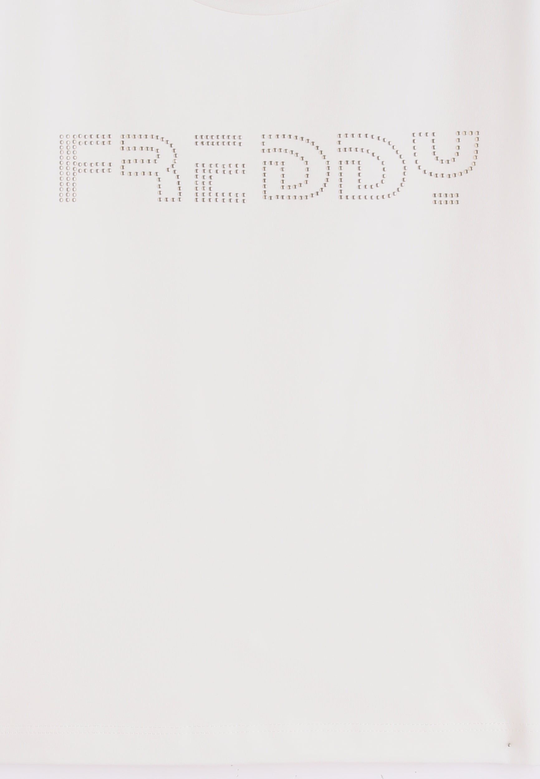 freddy-t-shirt-cropped-bambina-comfort-con-logo-borchiato image 6