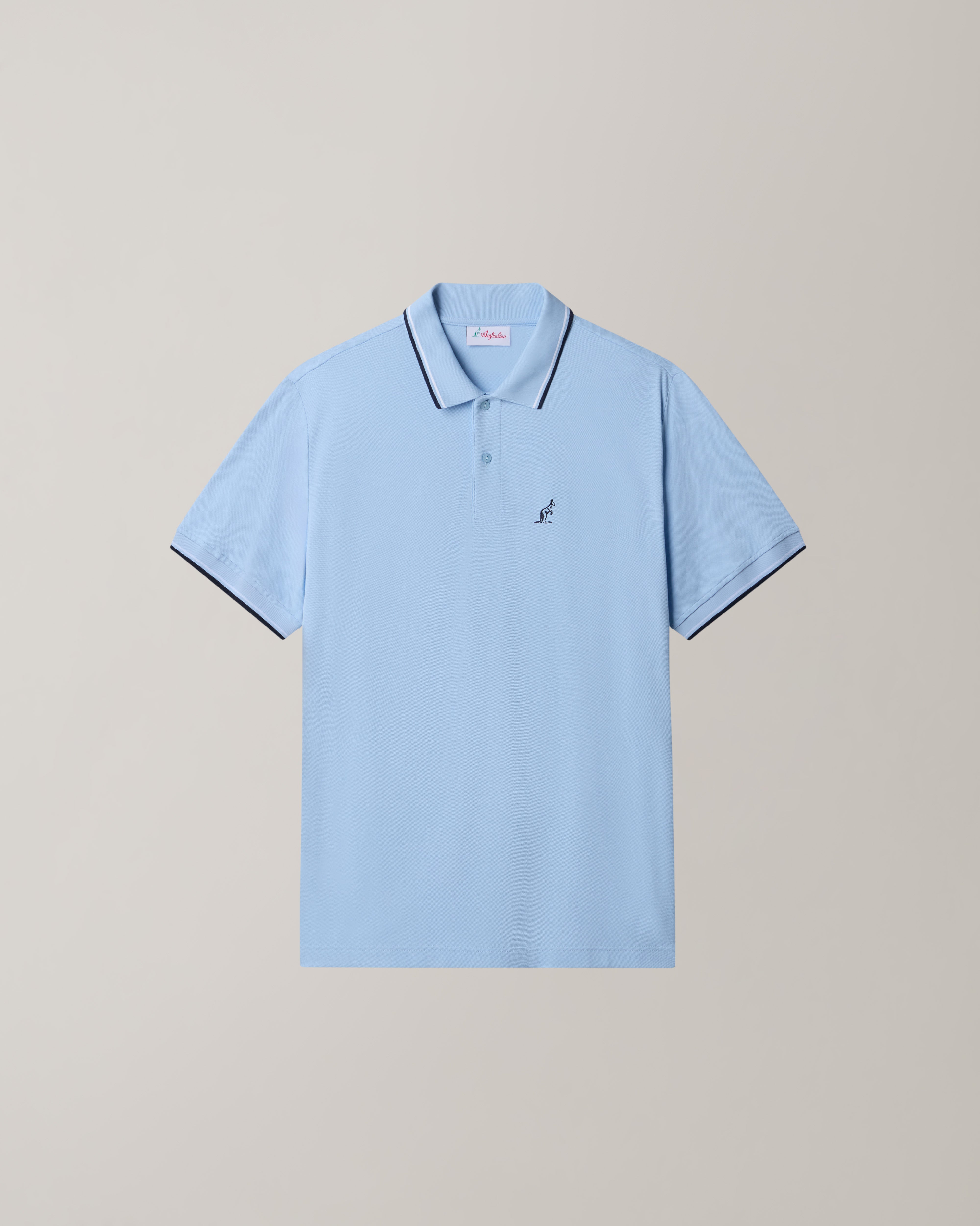 australian-2-stripes-polo-shirt-in-piquet-tecnico-azzurro-pastello image 5